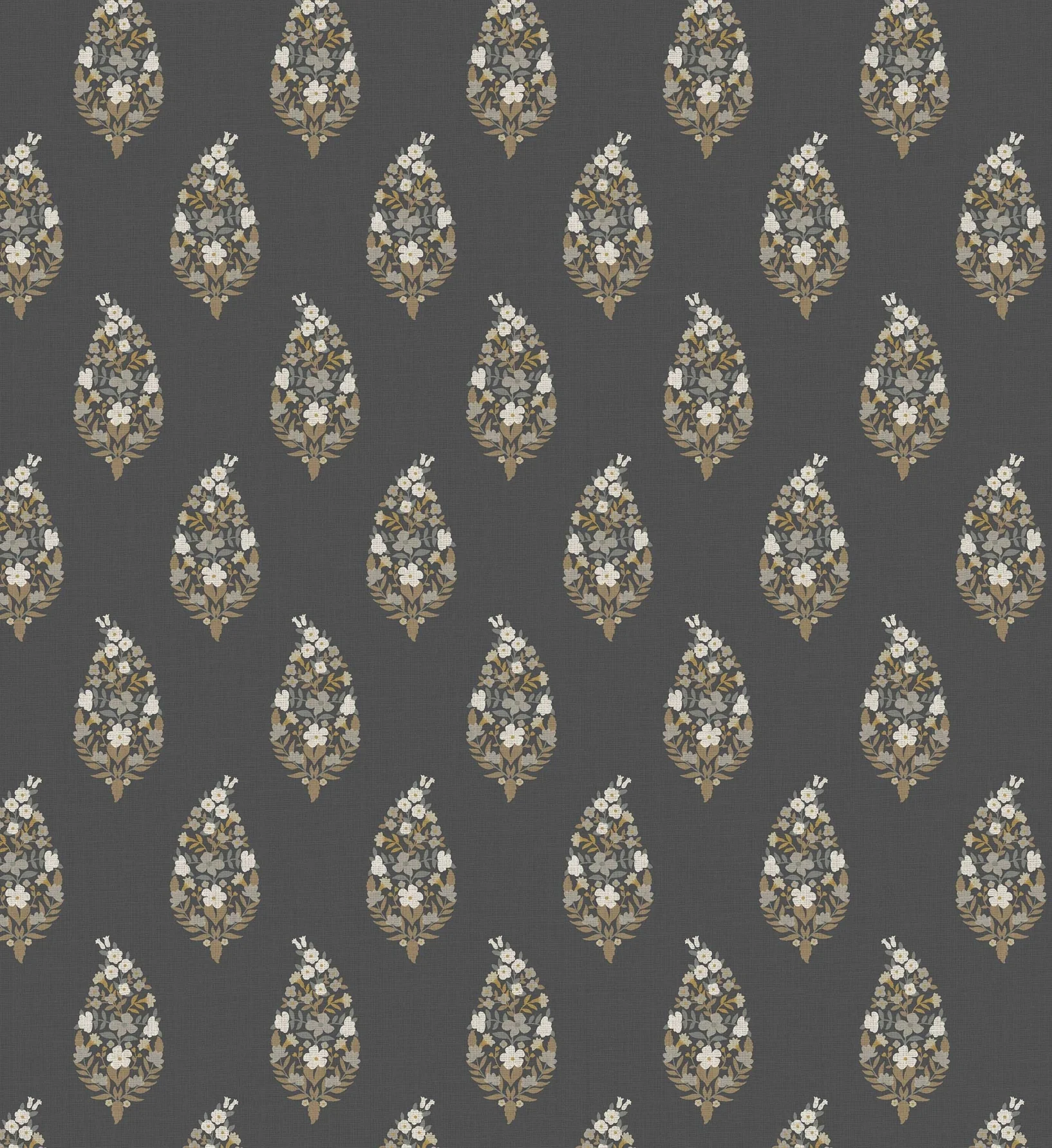 Paisley Wallpaper - Black - Image 3