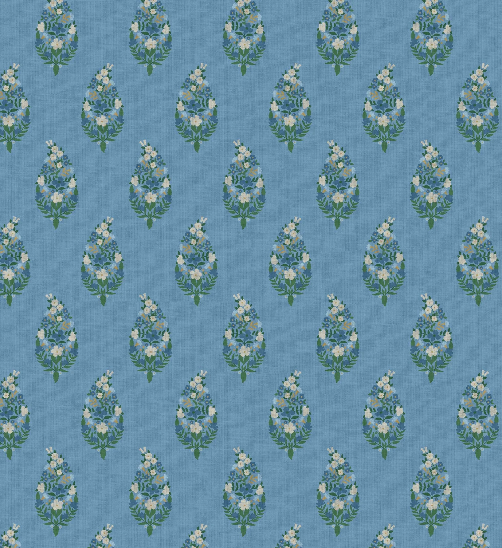 Paisley Wallpaper - Blue - Image 3