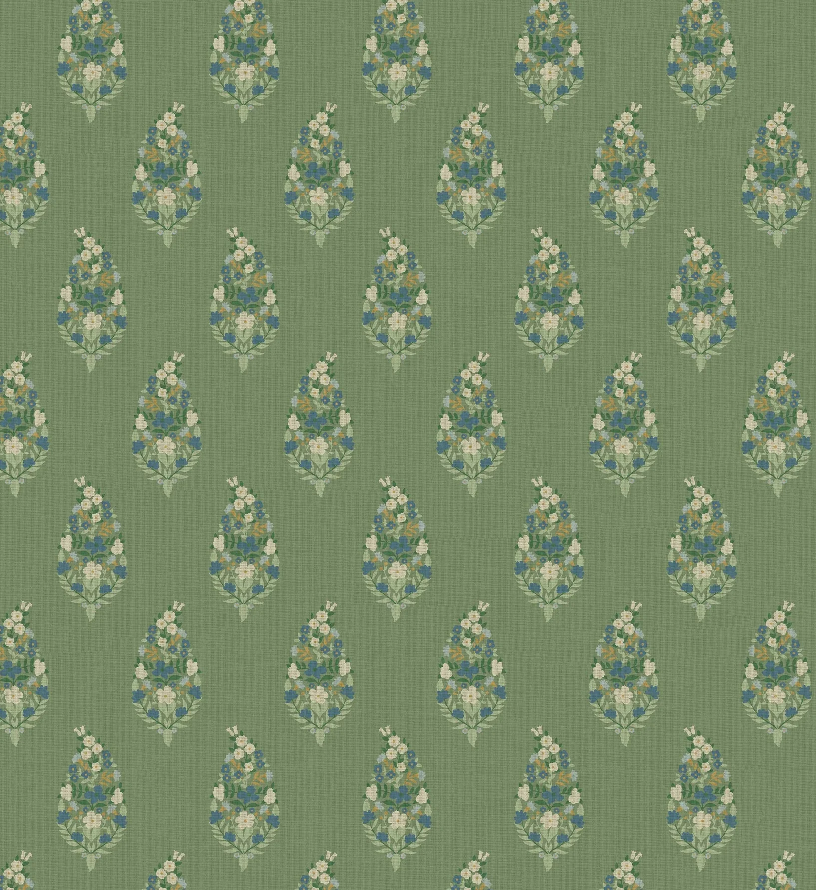 Paisley Wallpaper - Green - Image 3