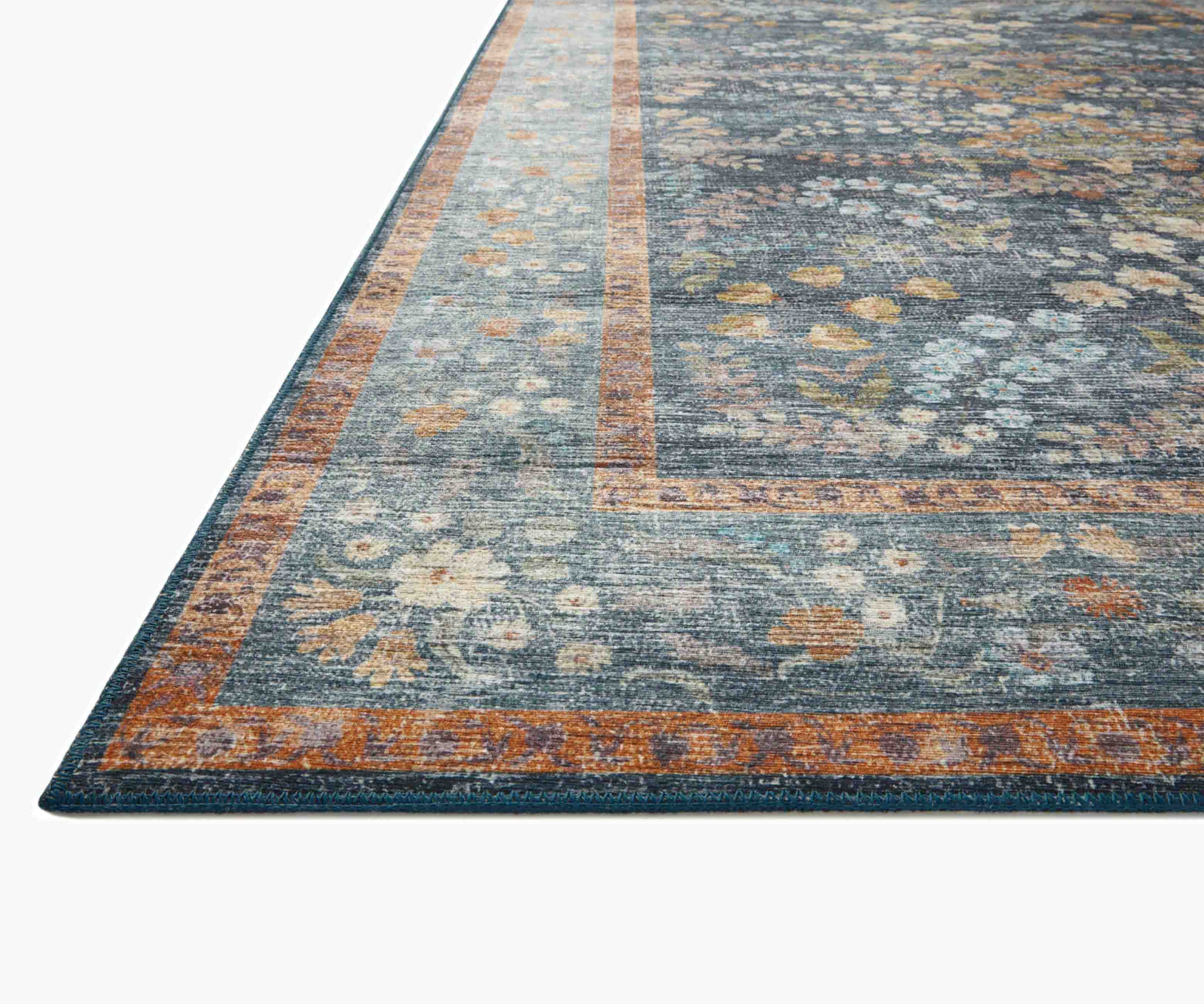 Palais Kensington Printed Rug - Indigo - Image 6