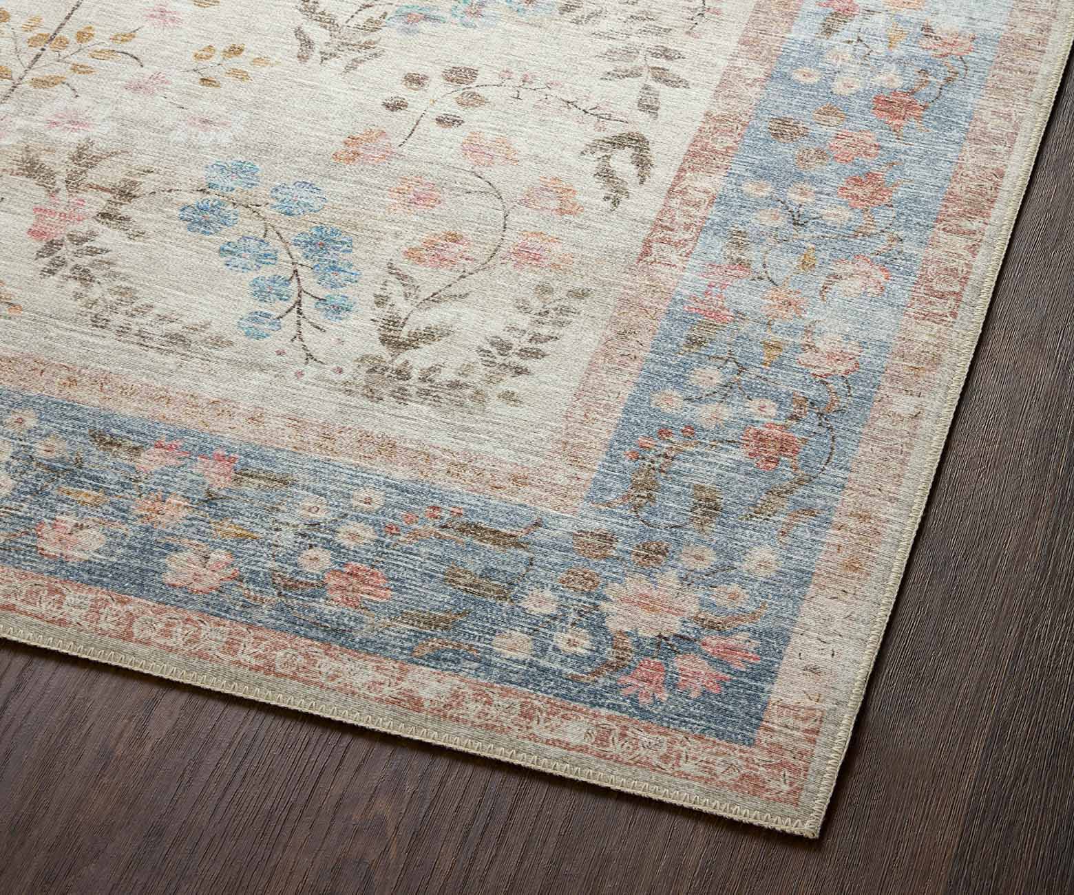 Palais Kensington Printed Rug - Light Blue - Image 3