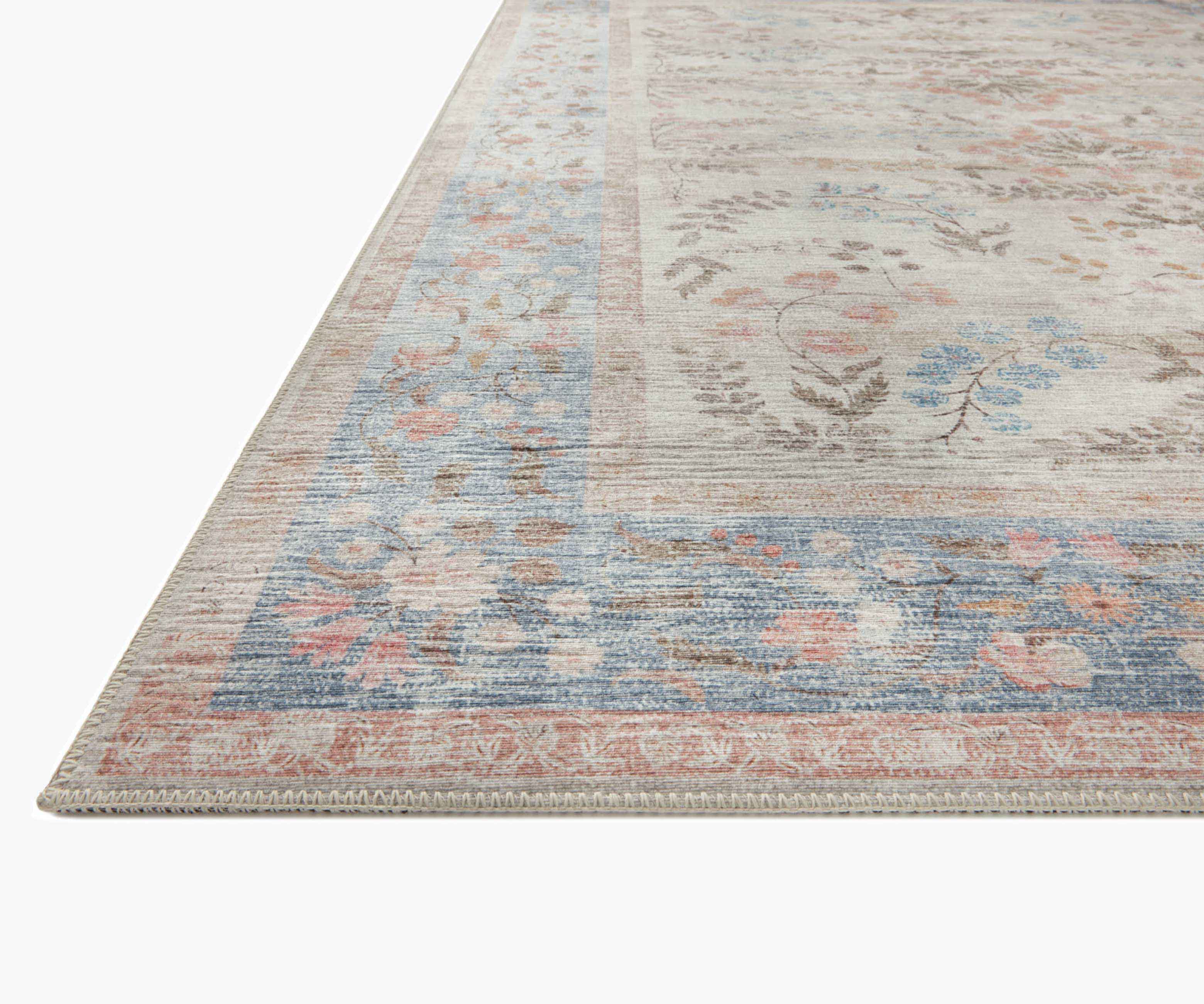 Palais Kensington Printed Rug - Light Blue - Image 4
