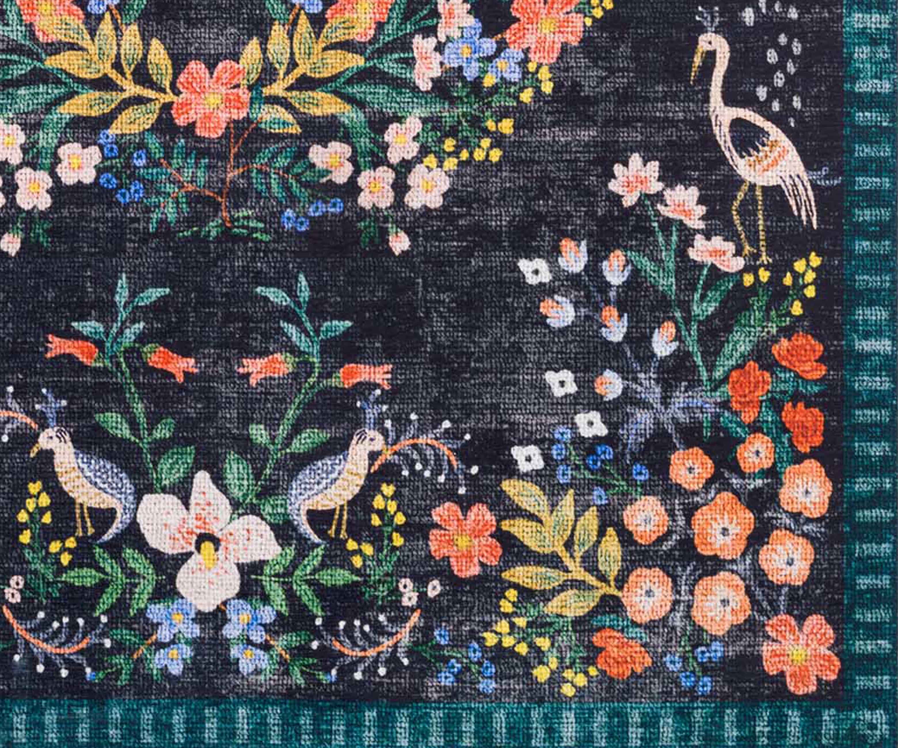 Palais Luxembourg Printed Rug - Navy - Image 3
