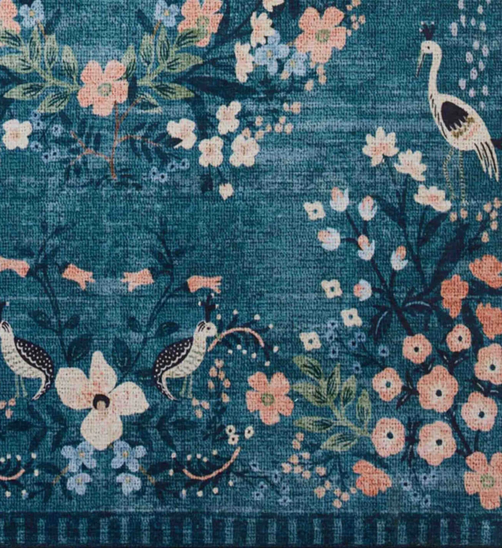 Palais Luxembourg Printed Rug - Teal - Image 2