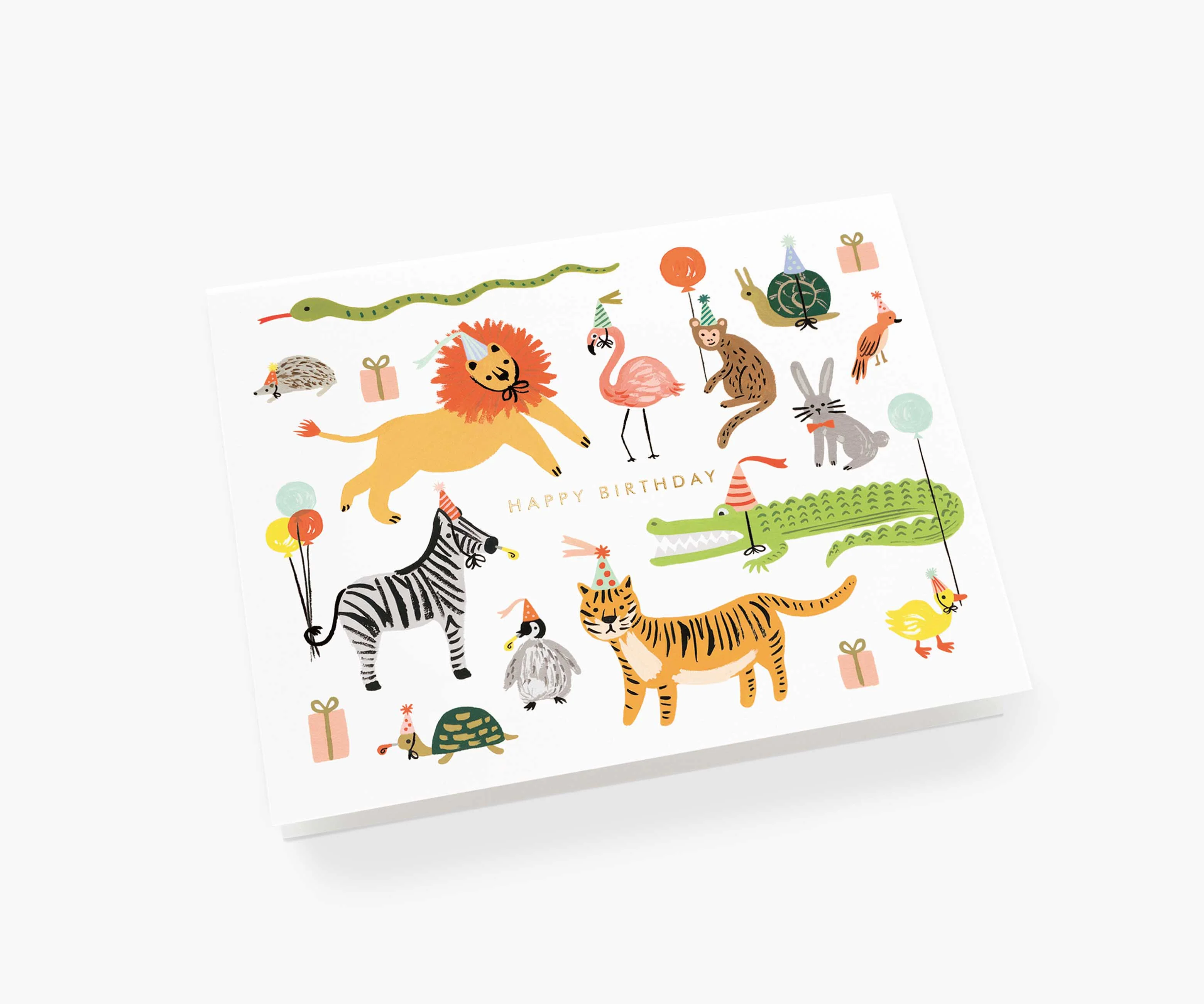 Party Animals Birthday Card - Single Card - Image 2
