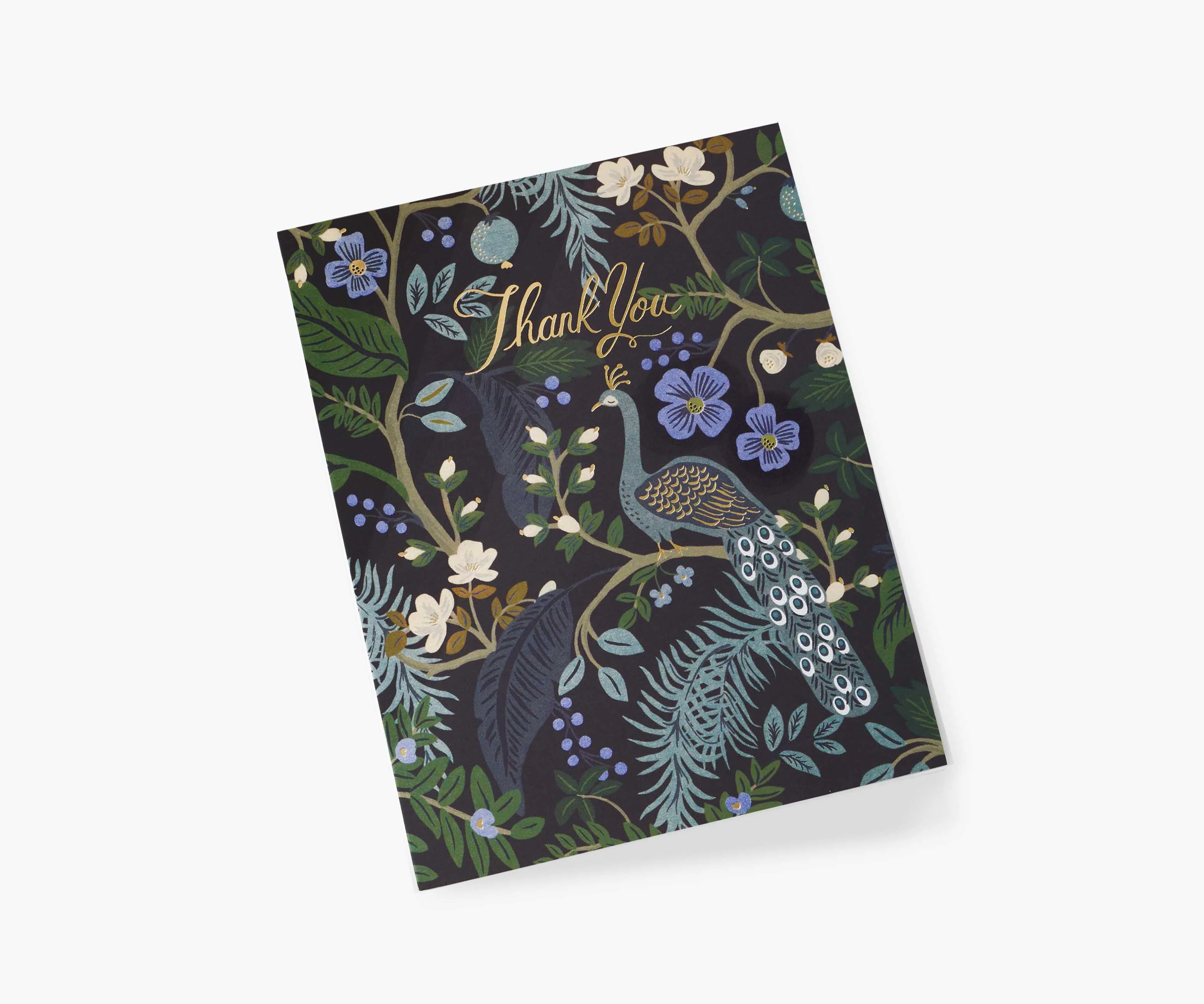 Peacock Thank You Card - Single Card - Image 2