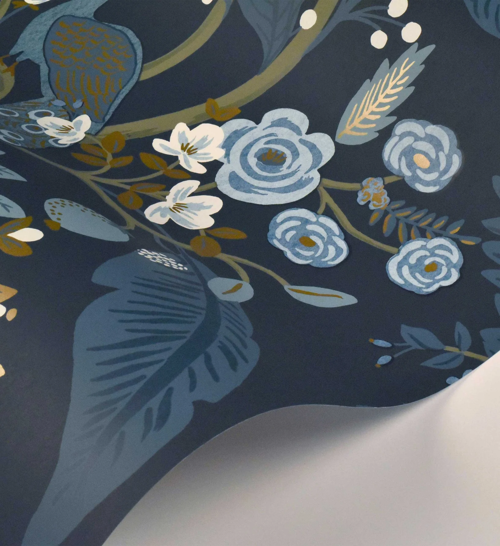Peacock Wallpaper - Navy - Image 3