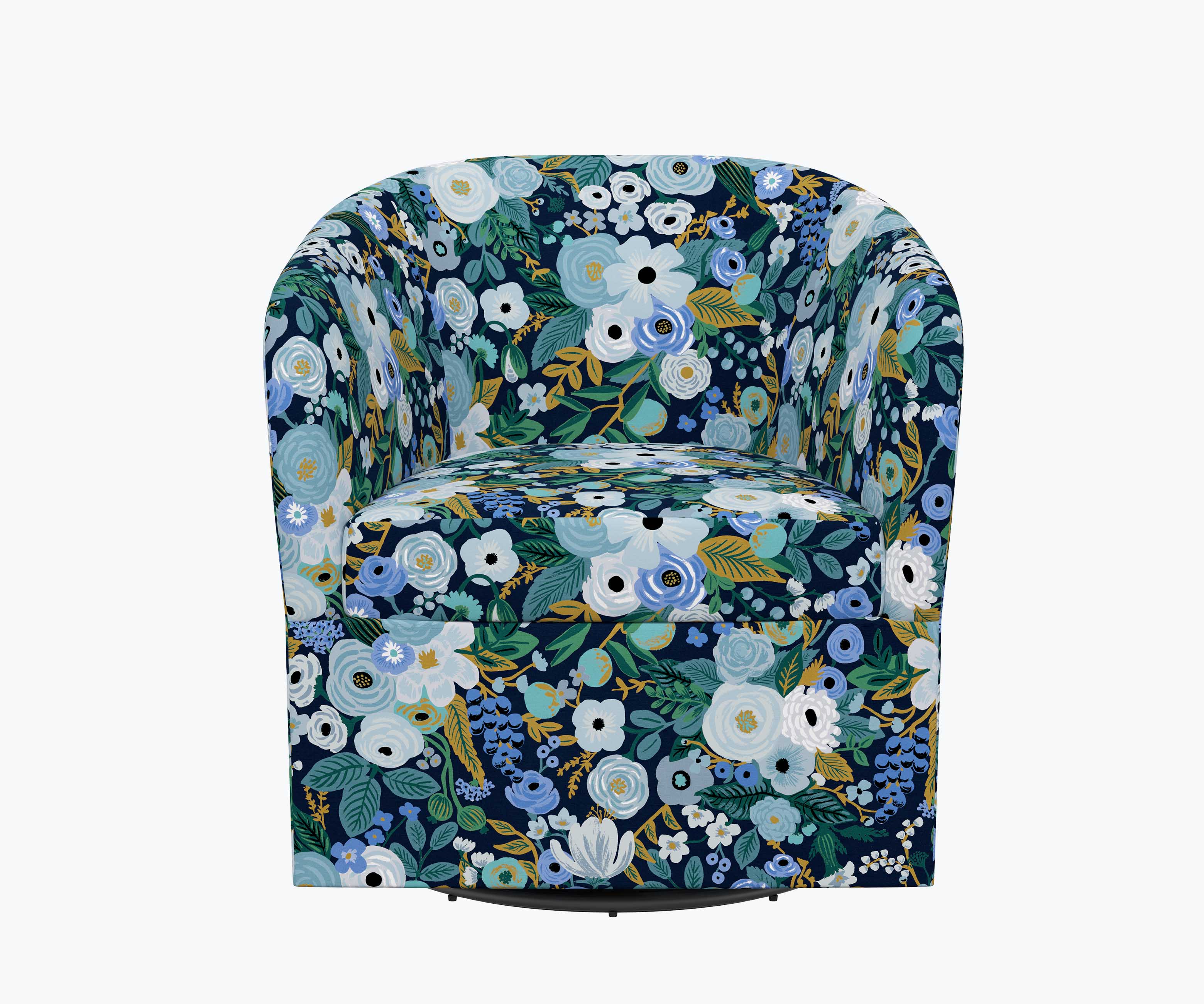 Pembroke Swivel Chair - Garden Party Blue - Image 2