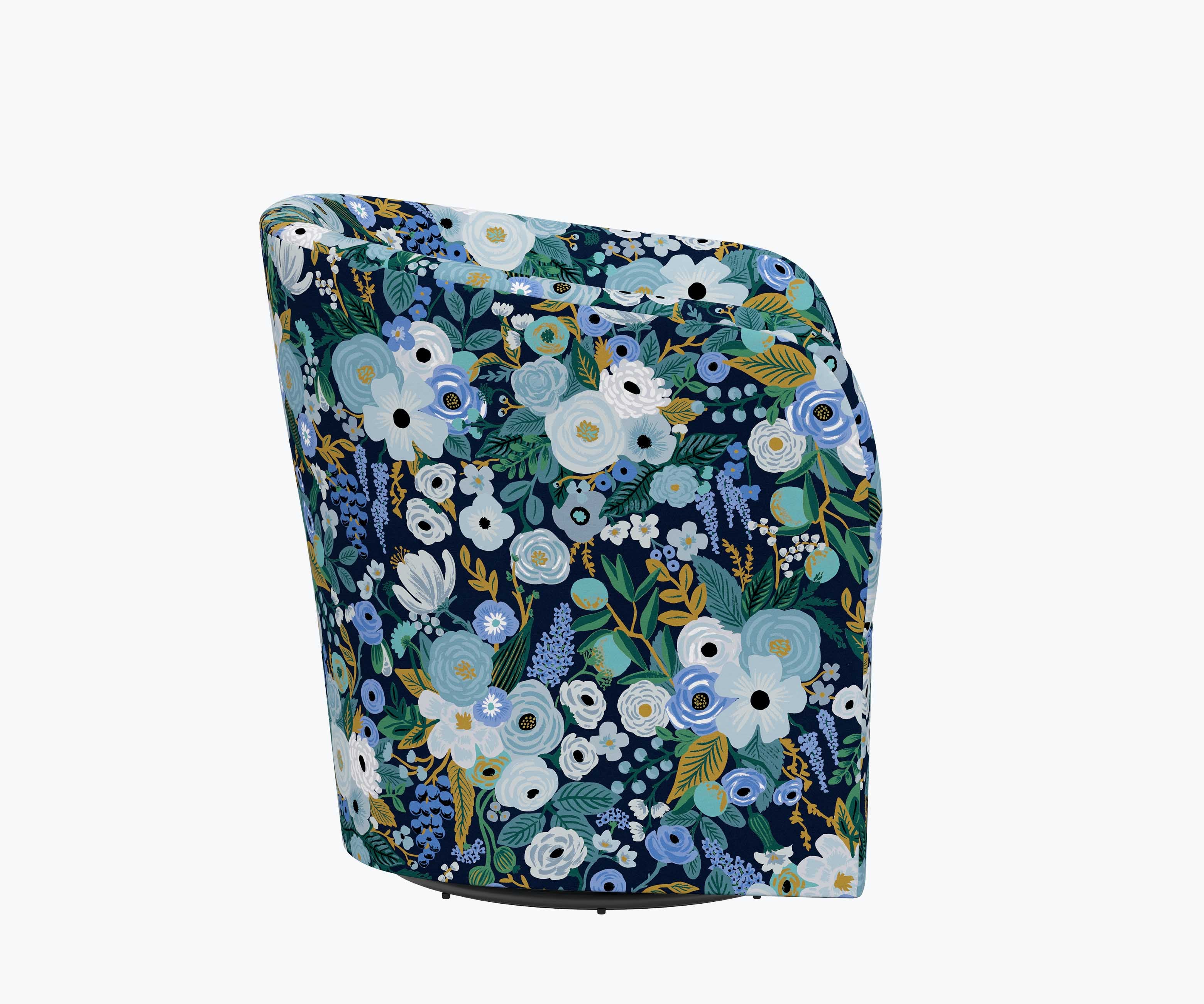 Pembroke Swivel Chair - Garden Party Blue - Image 3