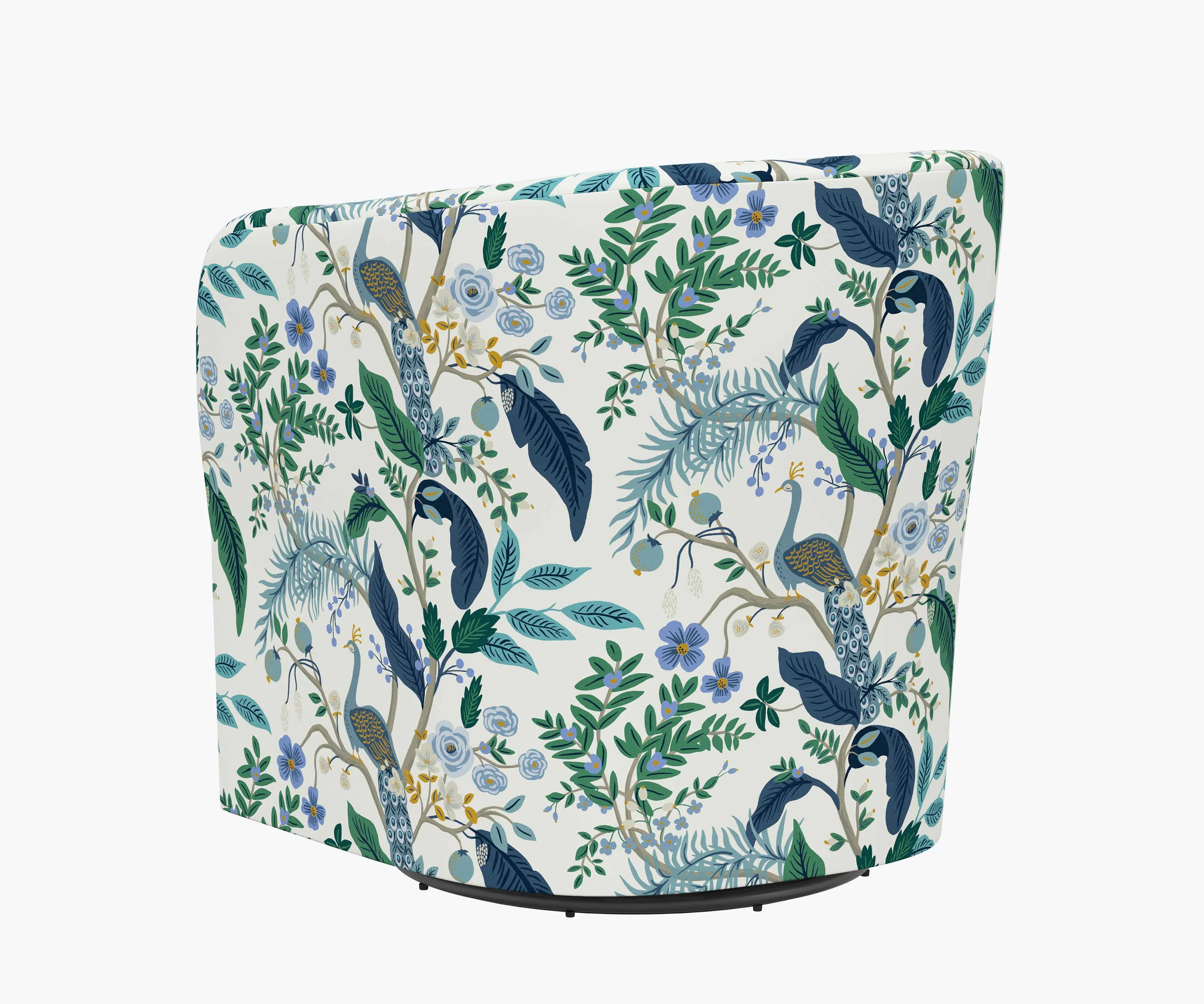 Pembroke Swivel Chair - Peacock - Image 4