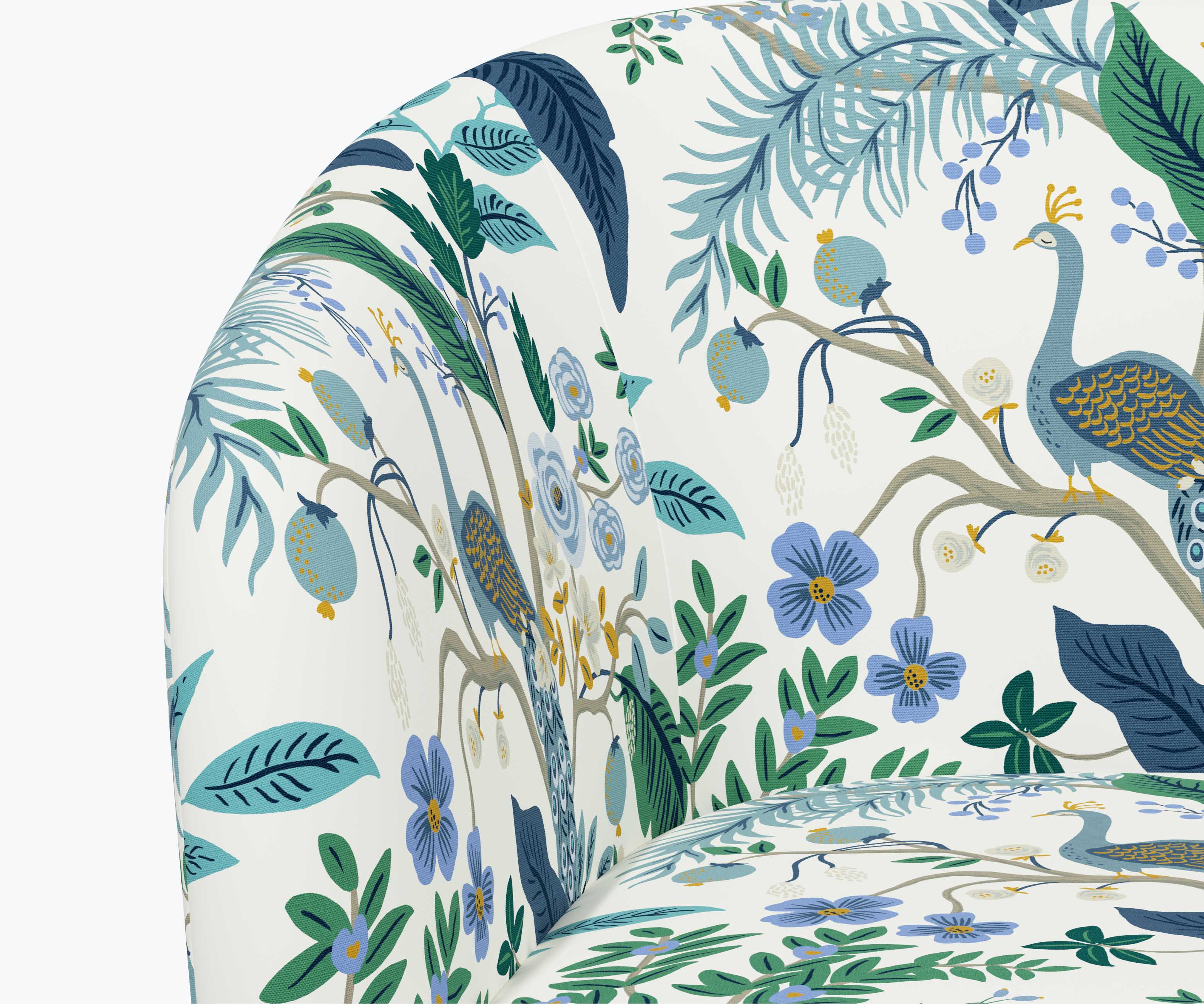 Pembroke Swivel Chair - Peacock - Image 5