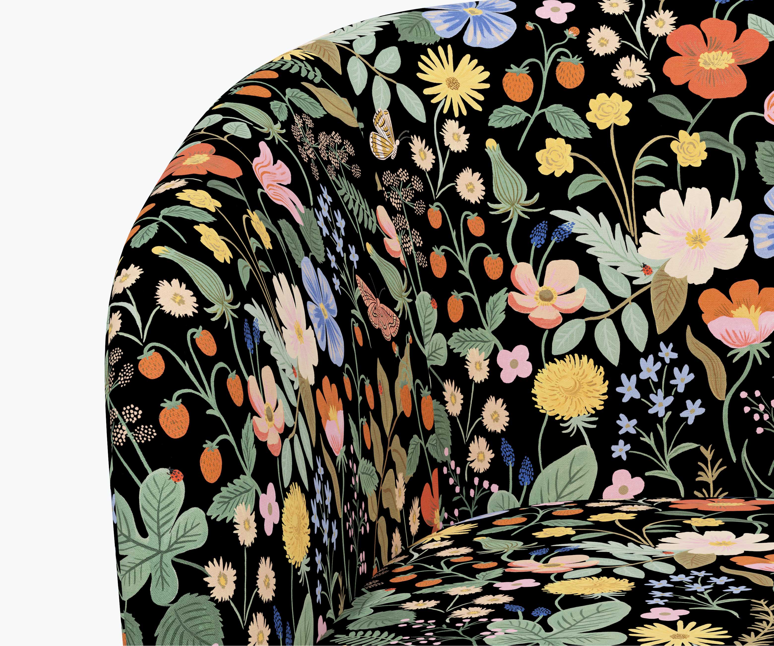 Pembroke Swivel Chair - Strawberry Fields - Image 5