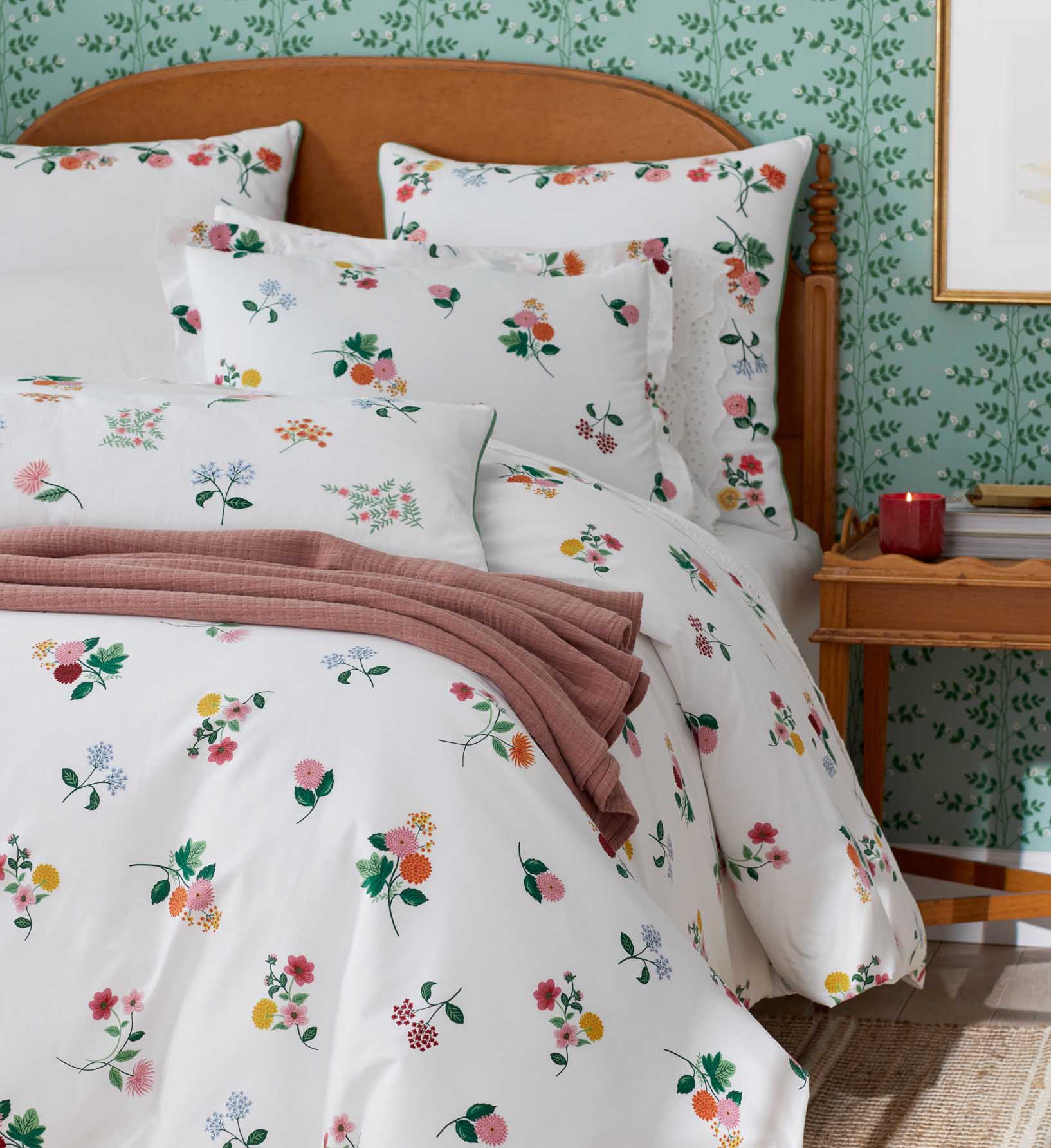 Percale Comforter - Ditsy Dahlia - Image 2