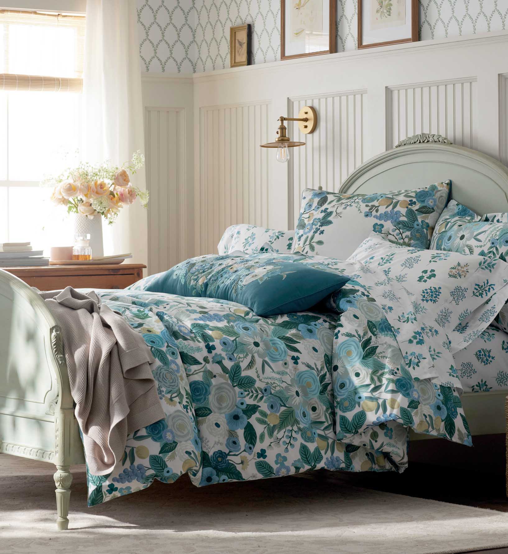 Percale Comforter - Garden Party Blue - Image 2