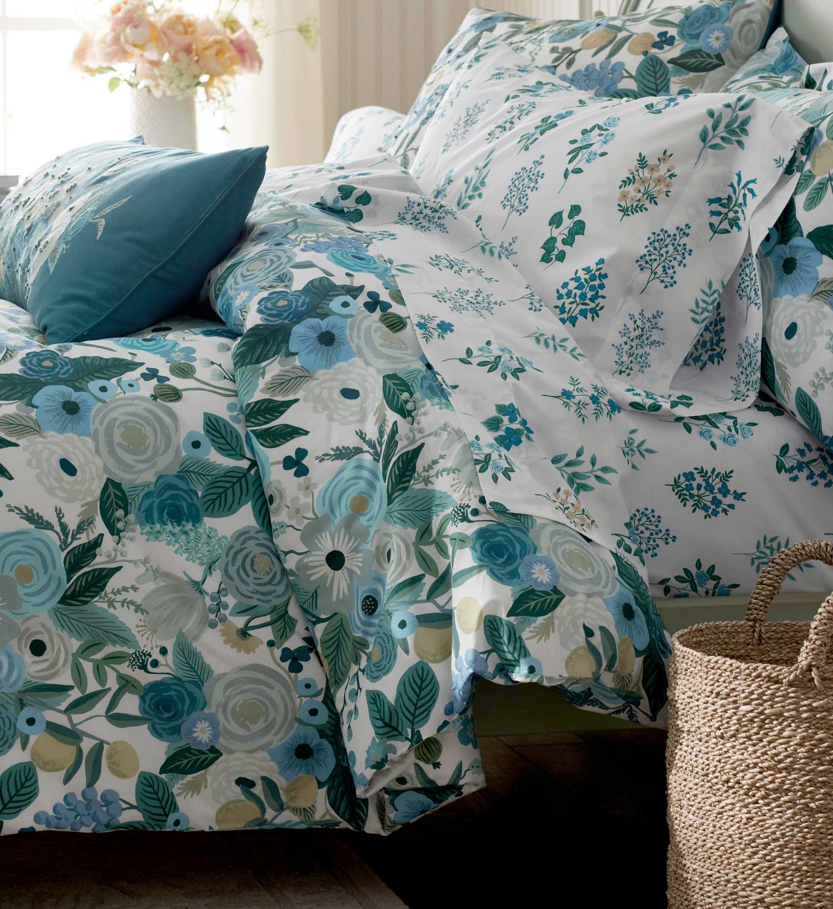 Percale Comforter - Garden Party Blue - Image 4