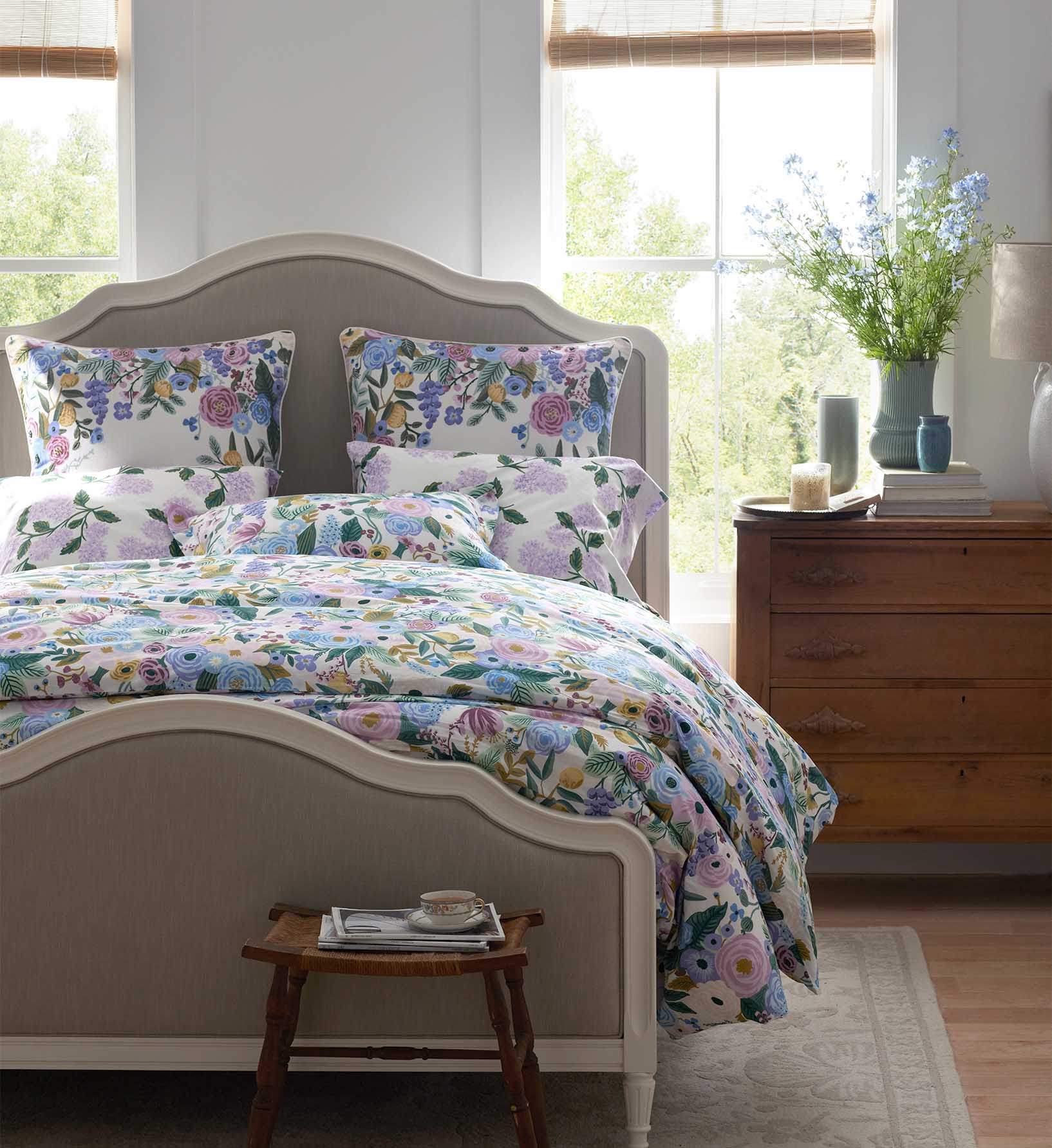 Percale Comforter - Garden Party Lilac - Image 3