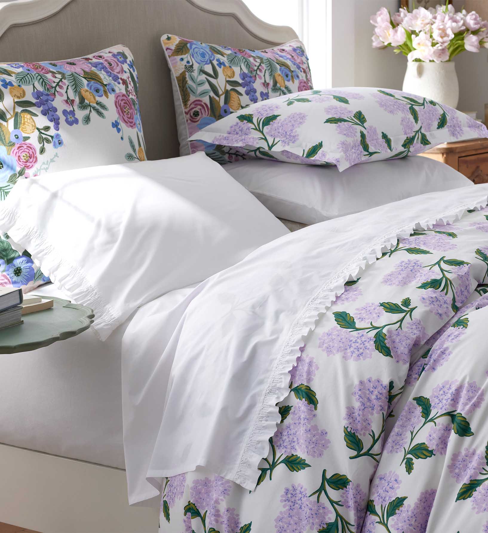 Percale Comforter - Hydrangea Lilac - Image 4