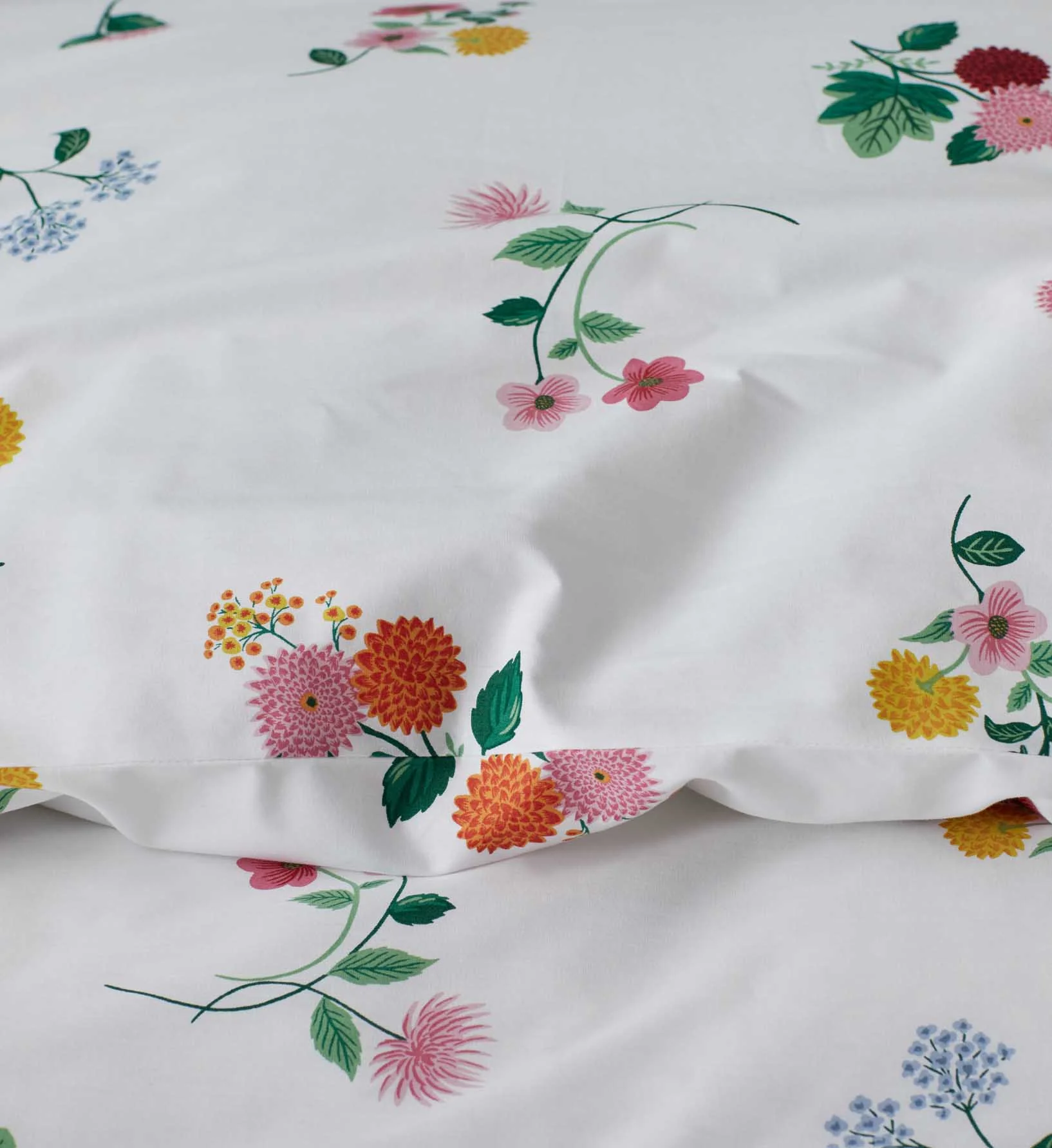 Percale Duvet Cover - Ditsy Dahlia - Image 4