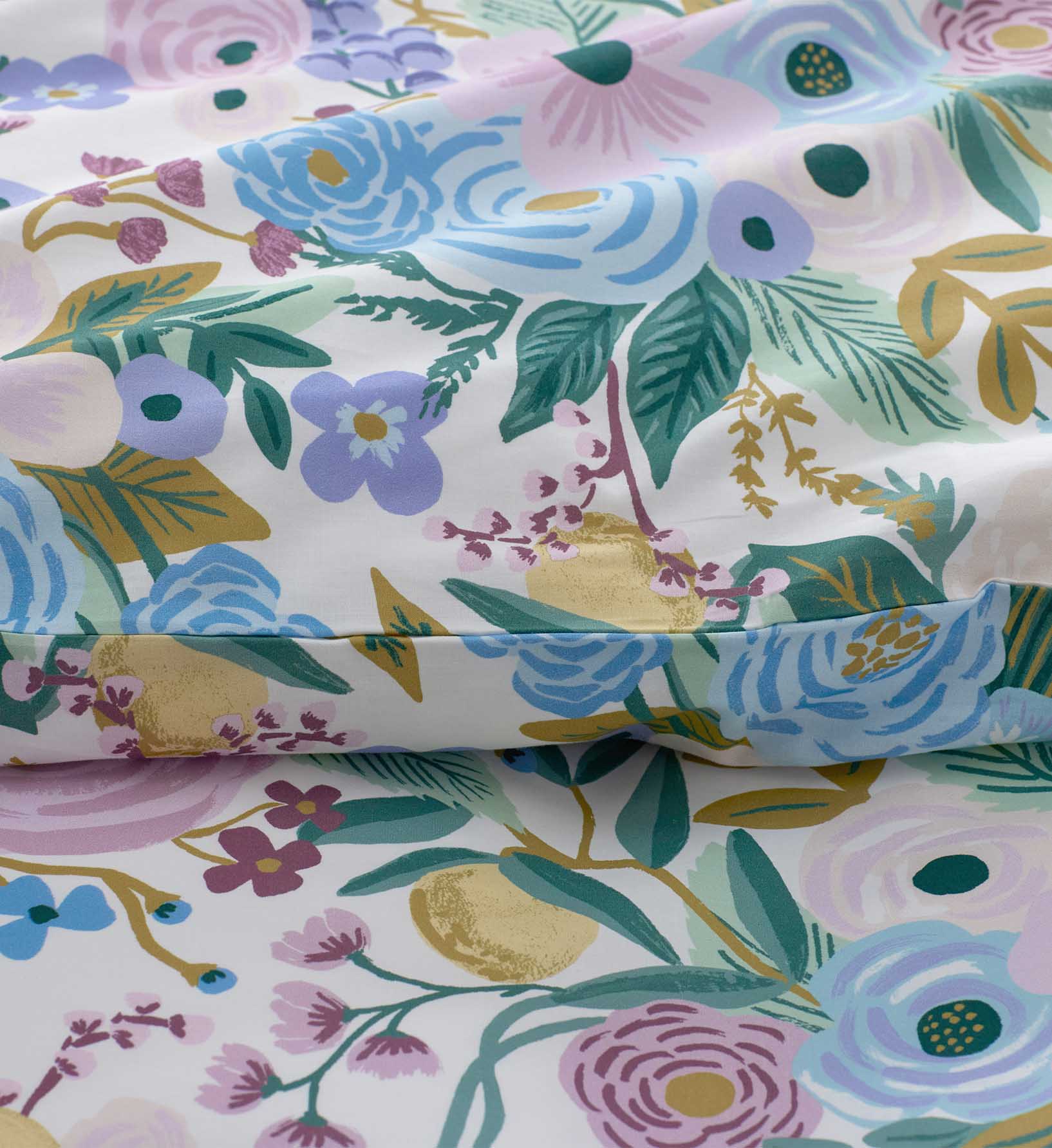 Percale Duvet Cover - Garden Party Lilac - Image 4
