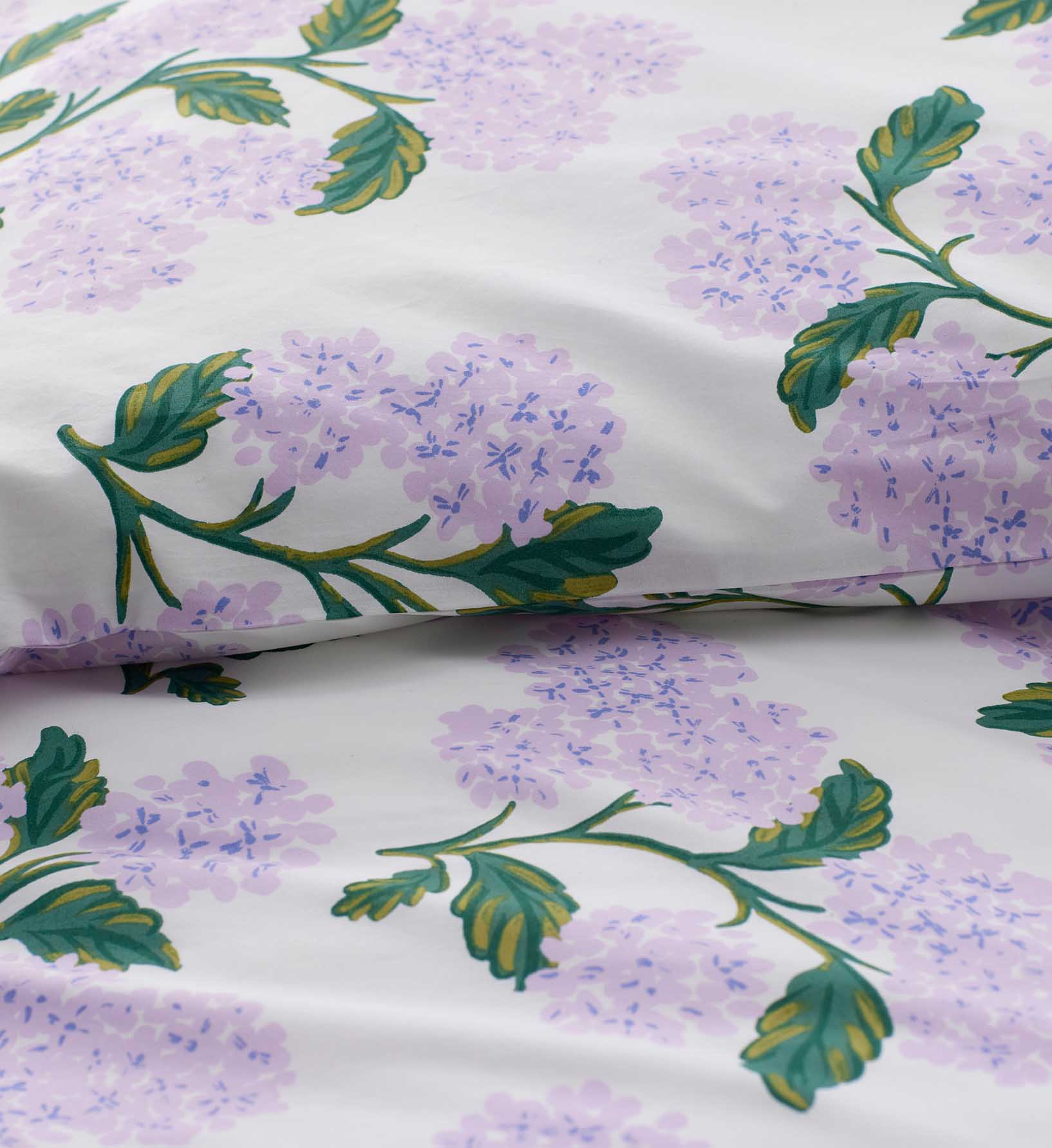 Percale Duvet Cover - Hydrangea Lilac - Image 5