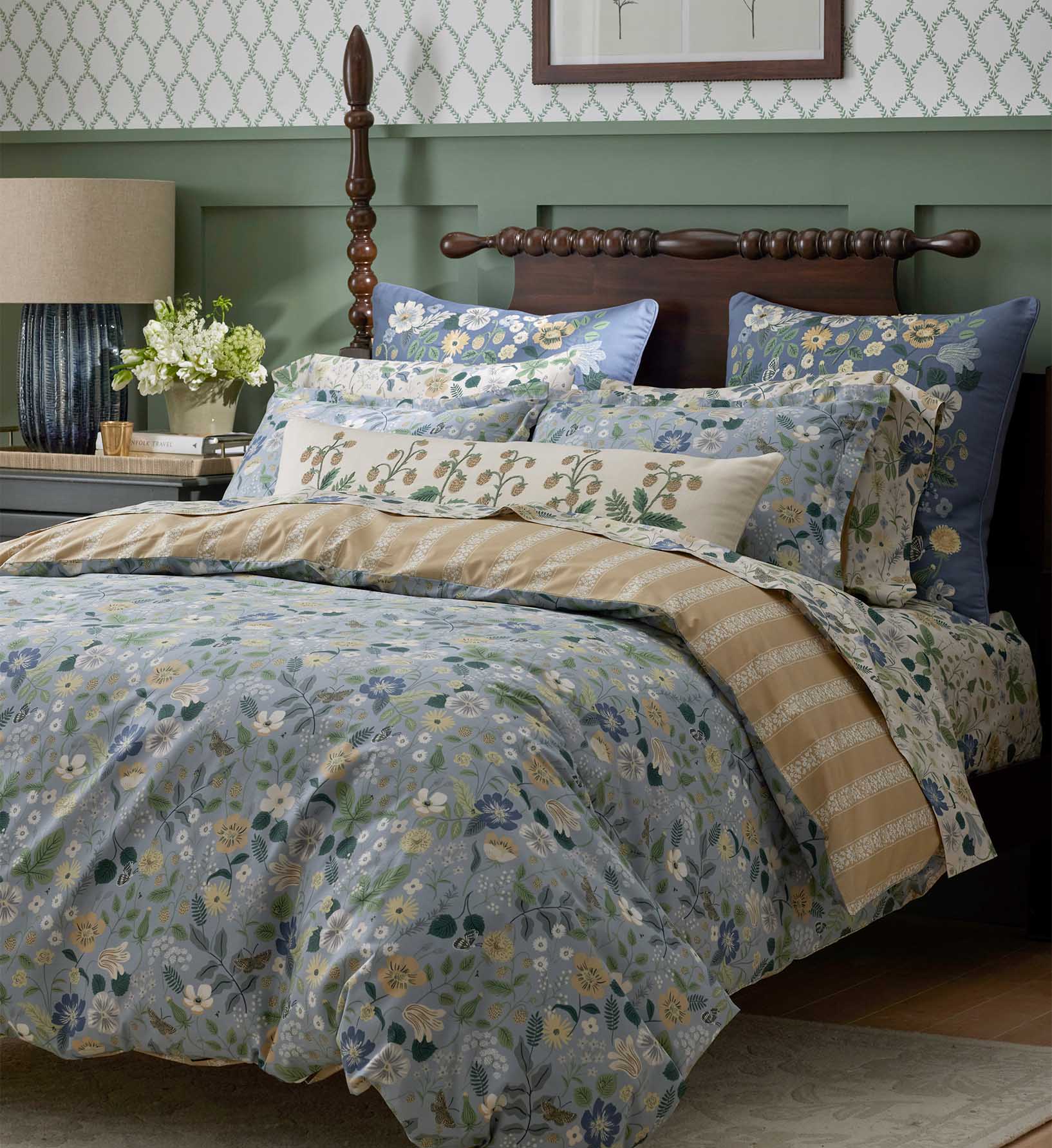 Percale Flat Sheet - Strawberry Fields Beige - Image 4