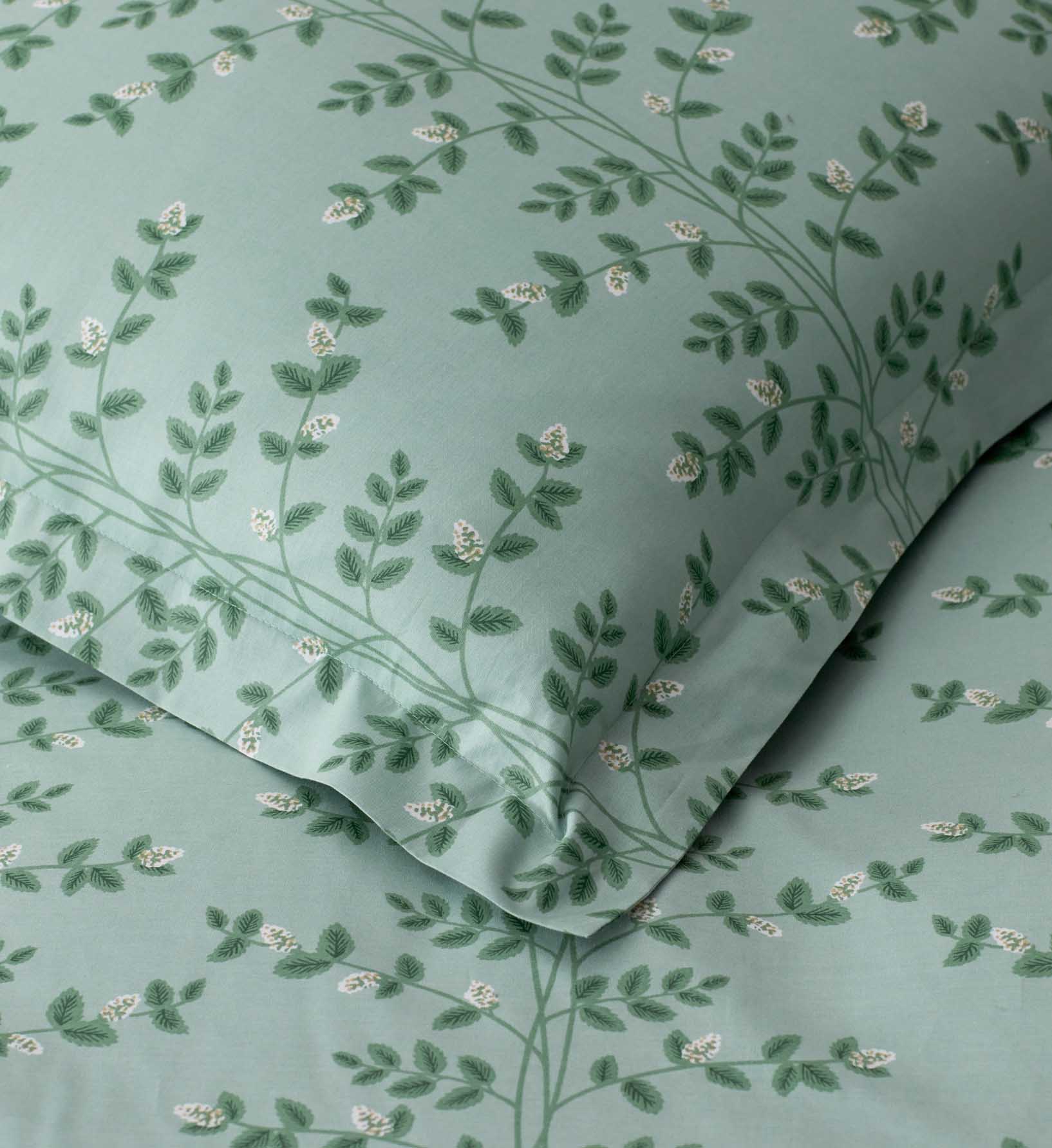 Percale Sham - Climbing Vines Sage - Image 2