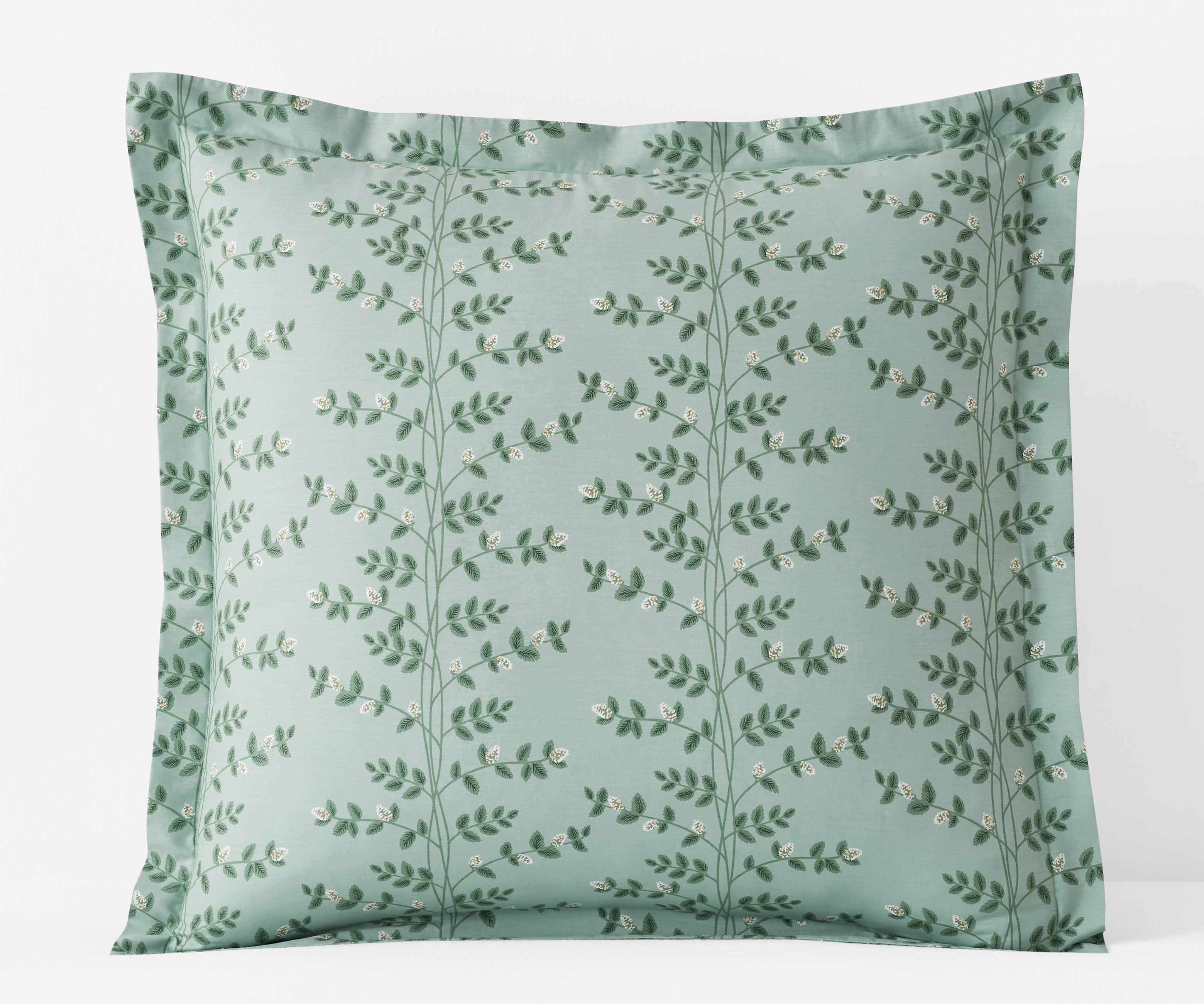 Percale Sham - Climbing Vines Sage - Image 4