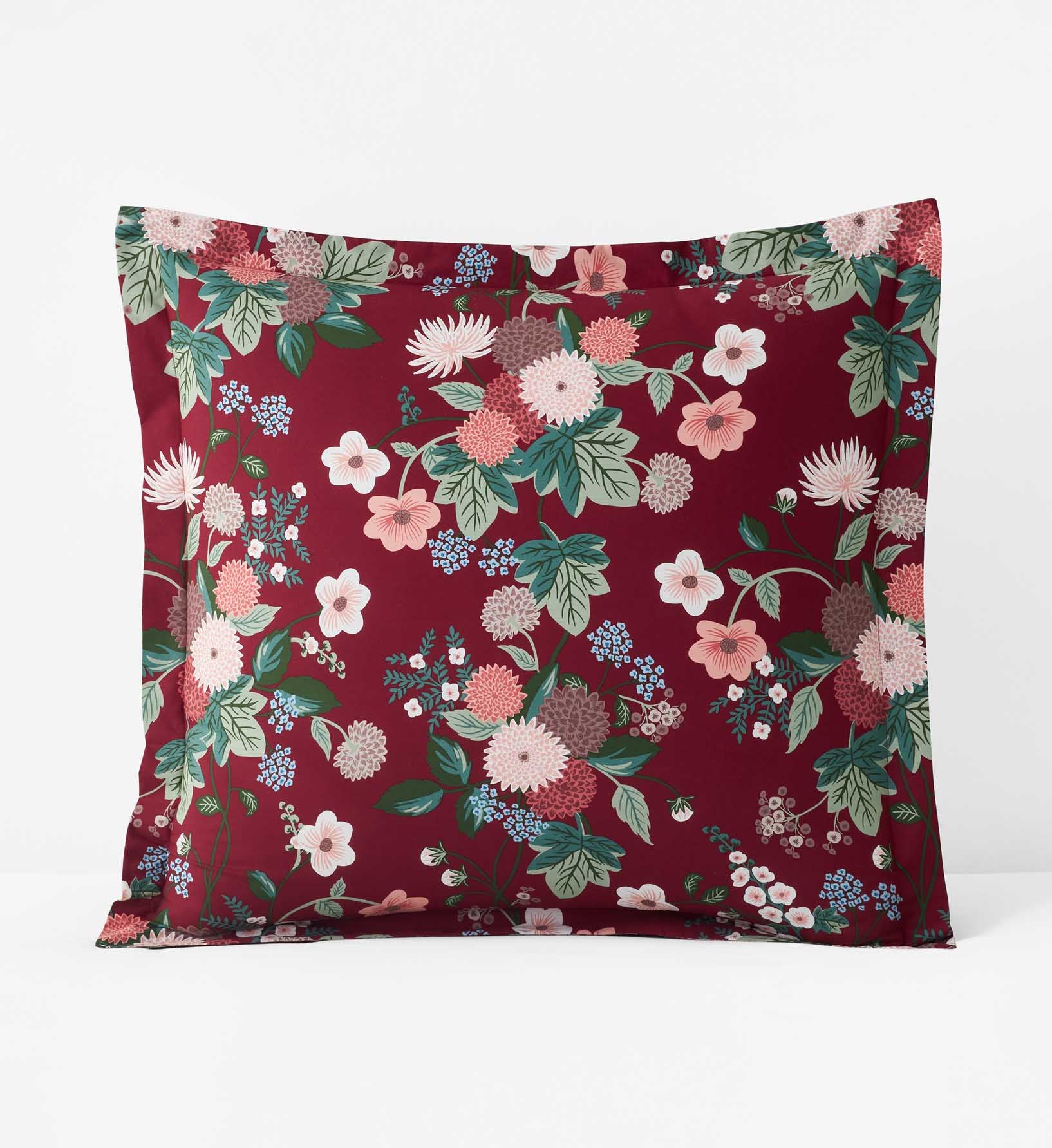 Percale Sham - Dahlia Merlot - Image 5