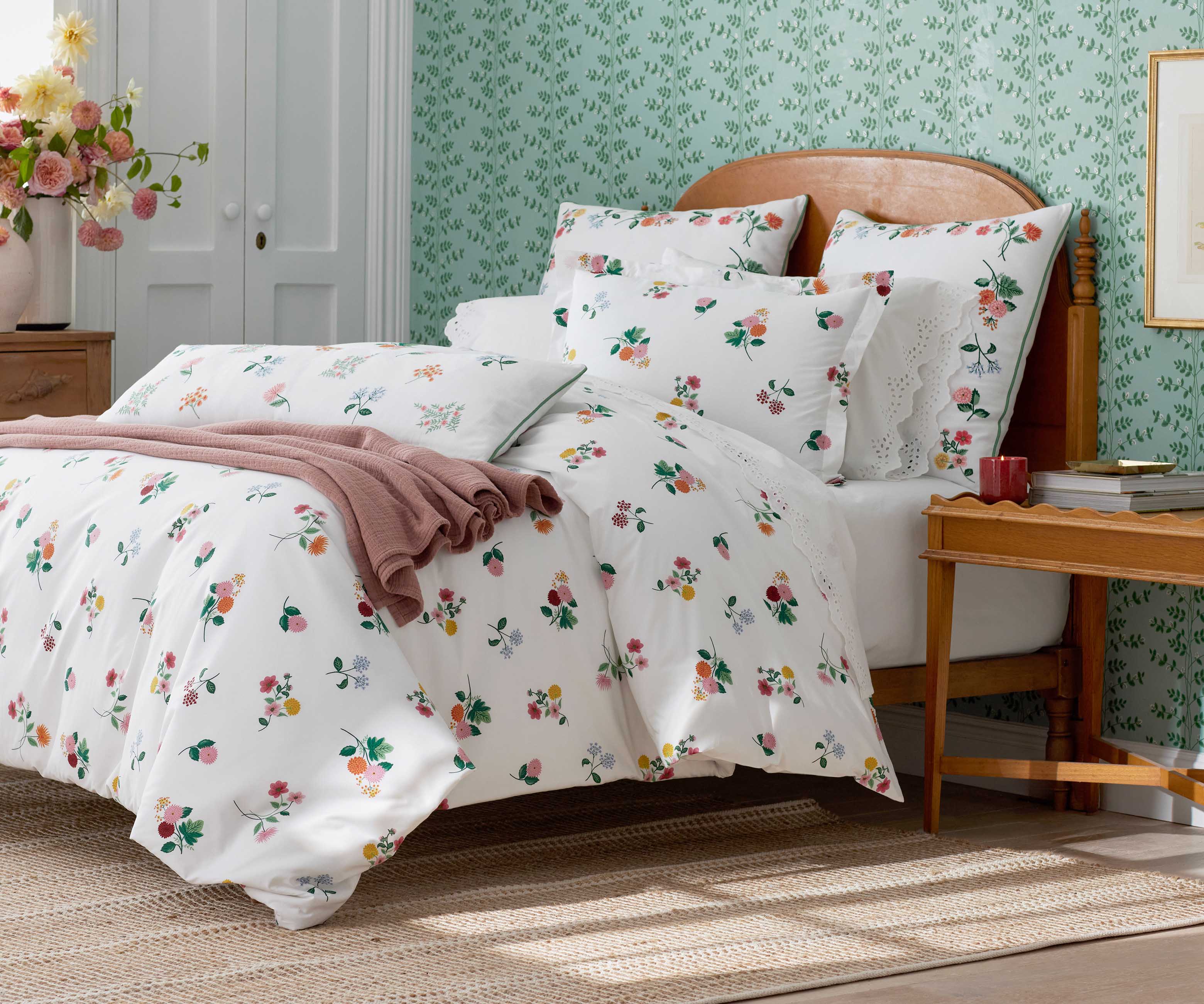 Percale Sham - Ditsy Dahlia - Image 4