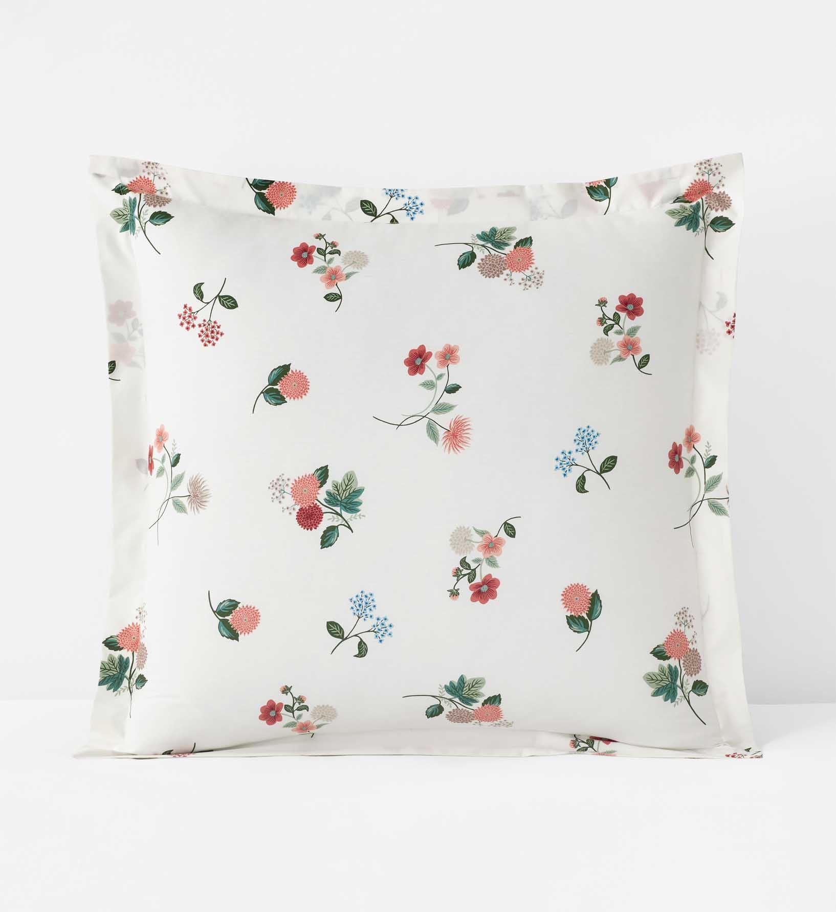 Percale Sham - Ditsy Dahlia Ivory - Image 5