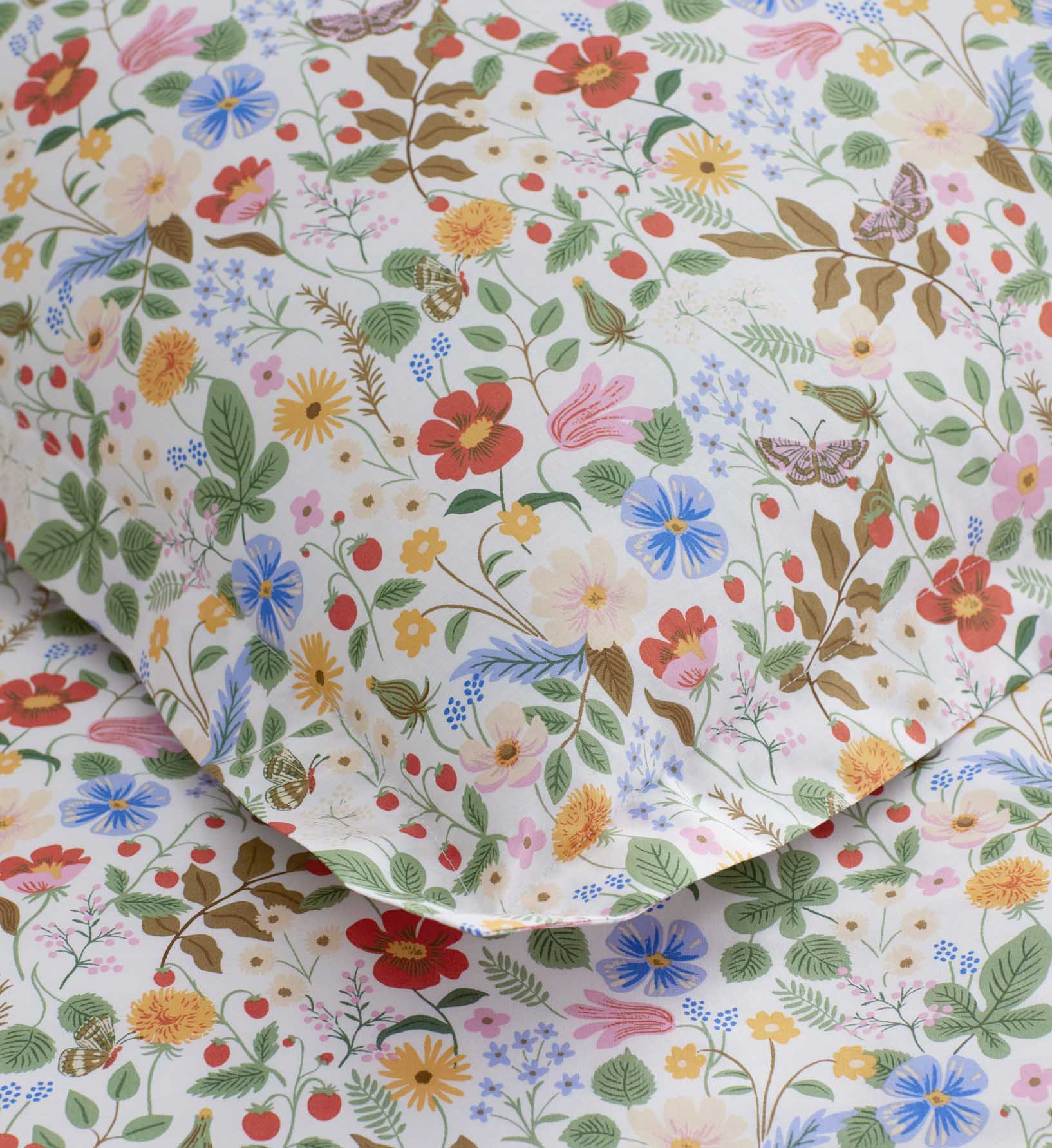 Percale Sham - Strawberry Fields White - Image 2