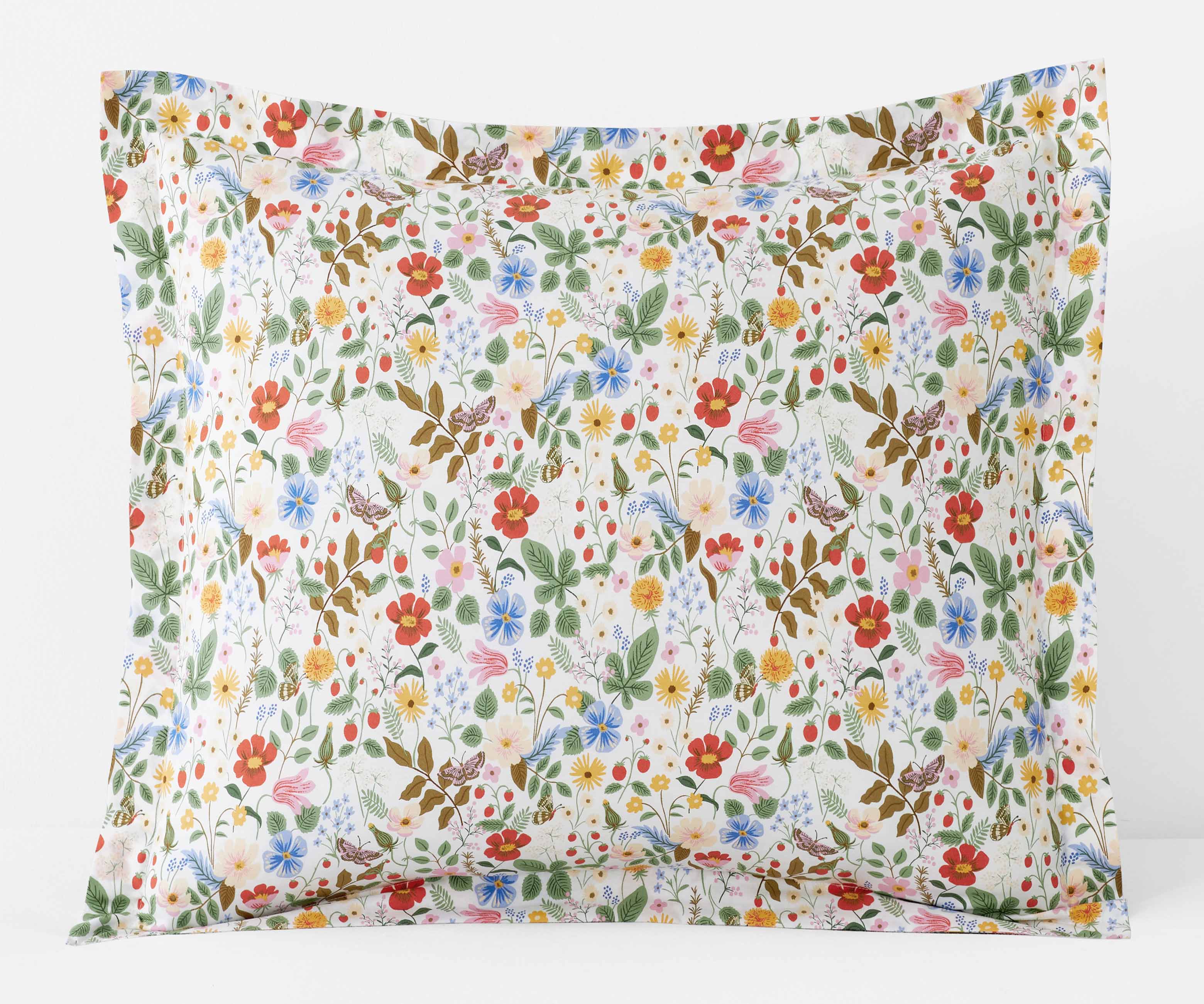 Percale Sham - Strawberry Fields White - Image 4