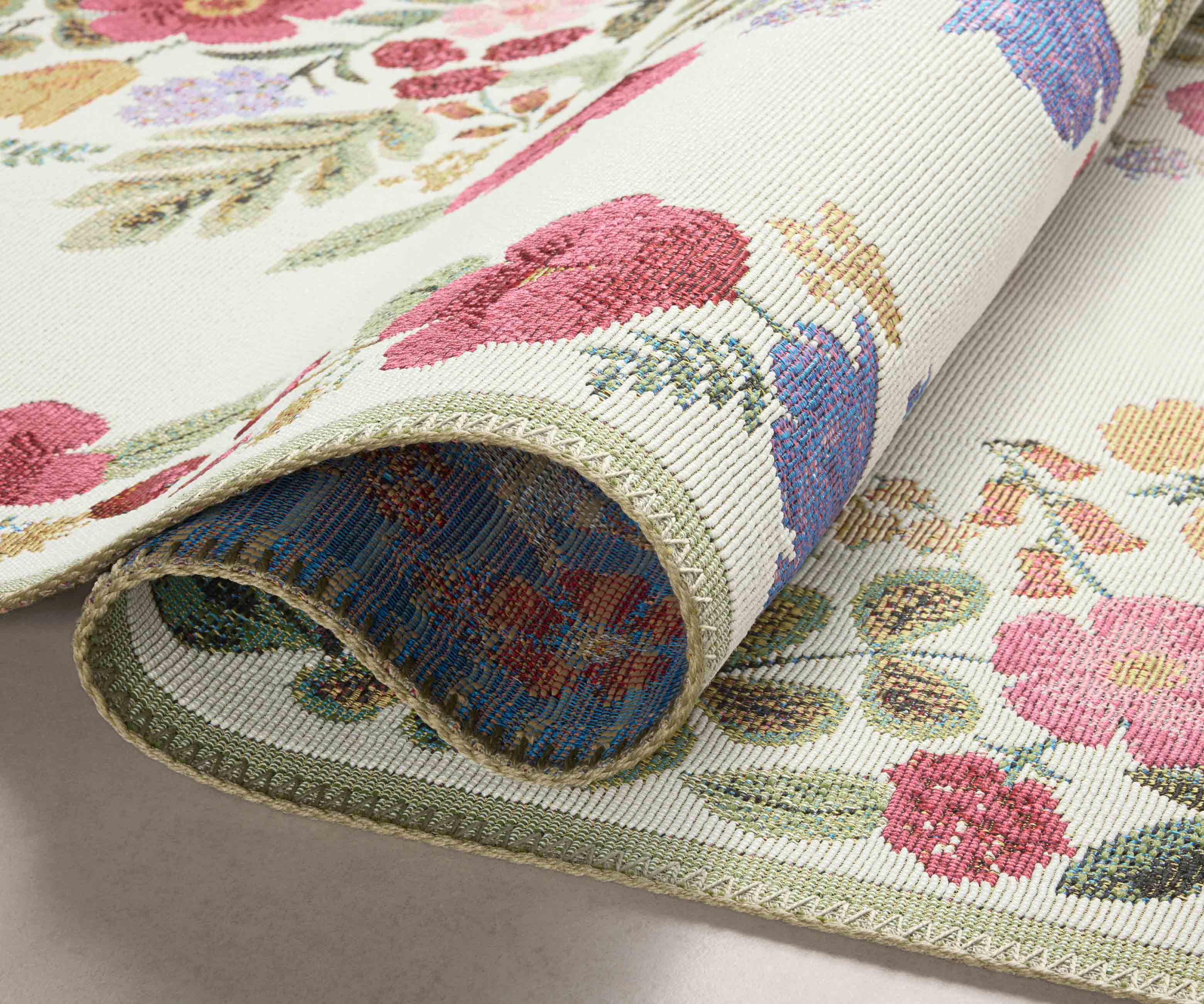 Perennial Blossom Power Loomed Rug - Cream - Image 3