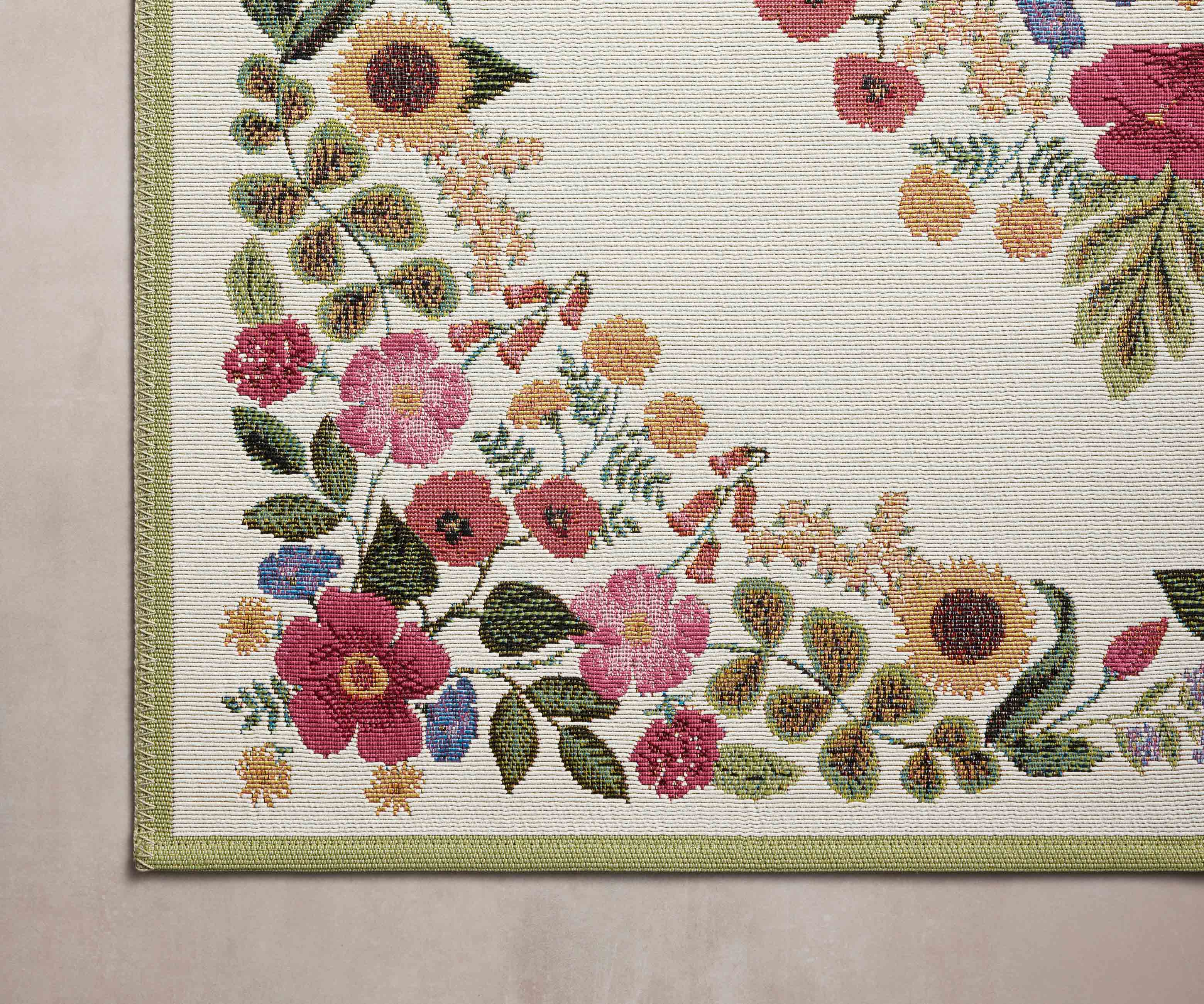 Perennial Blossom Power Loomed Rug - Cream - Image 4