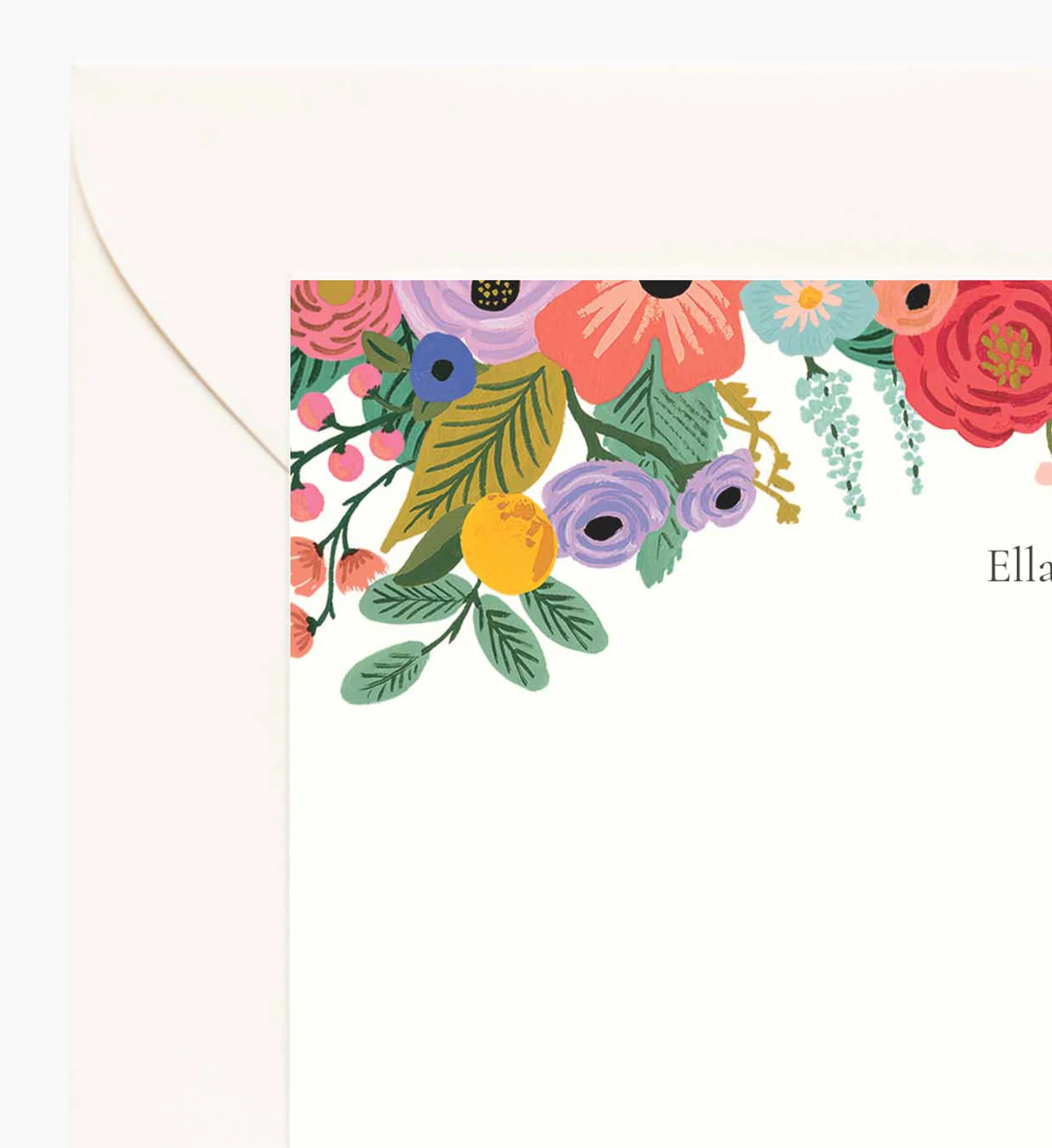 Floral Personalized Stationery  - Garden Party - Image 2
