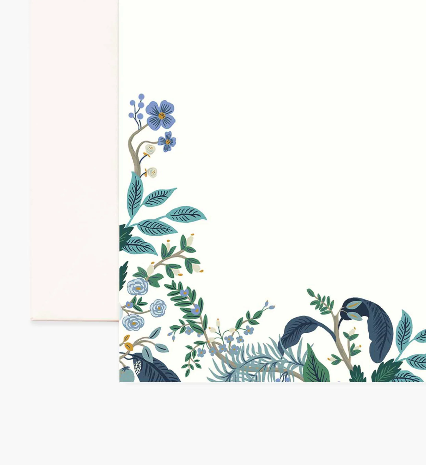 Floral Personalized Stationery  - Peacock - Image 2