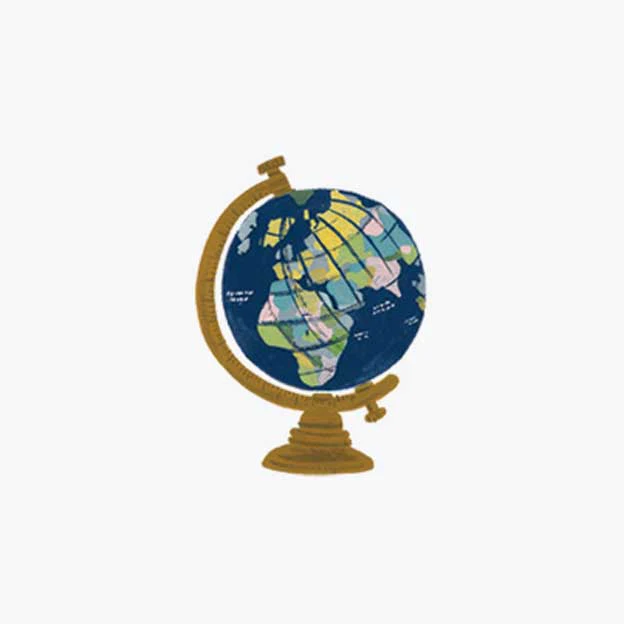Travel Personalized Stationery  - Globe - Image 2