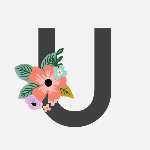 Monogram Personalized Stationery - U - Image 2