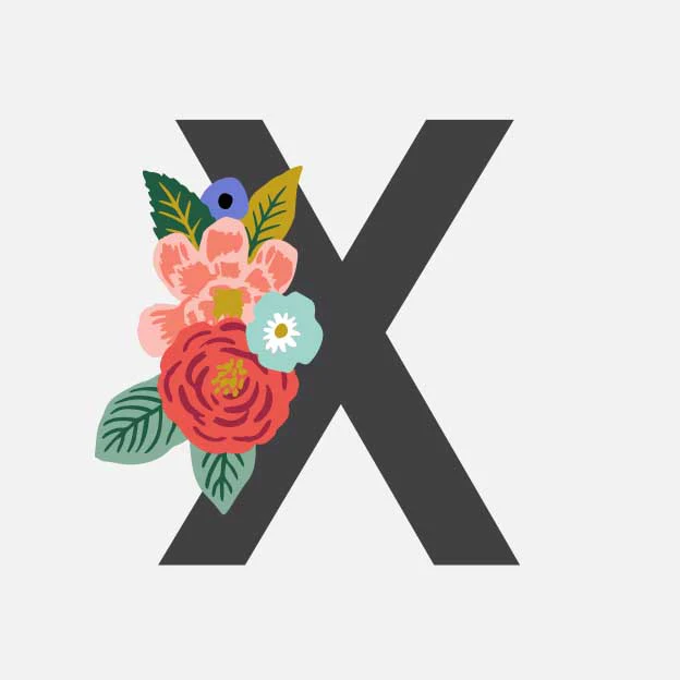 Monogram Personalized Stationery - X - Image 2