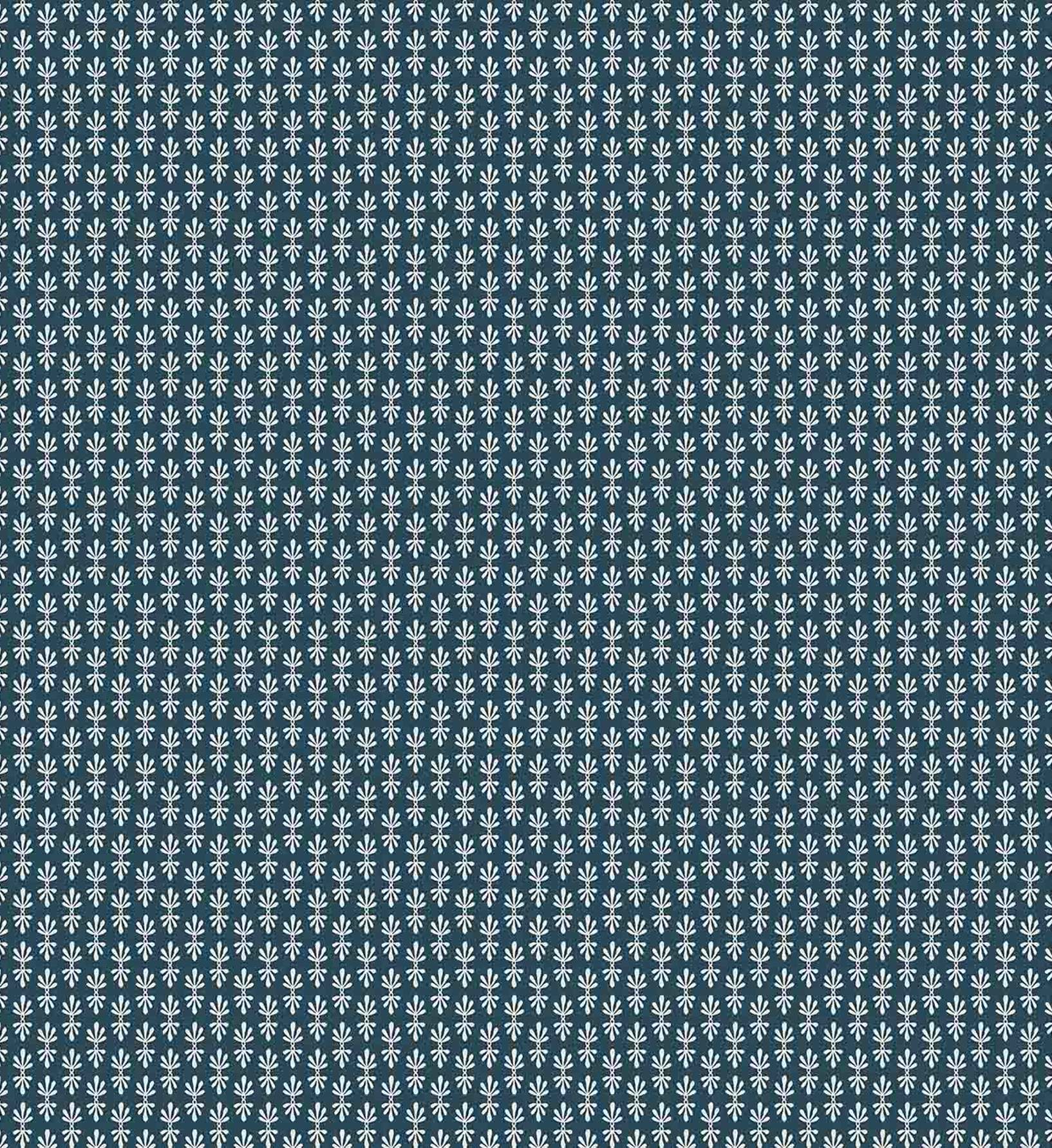 Petal Wallpaper - Teal & White - Image 3