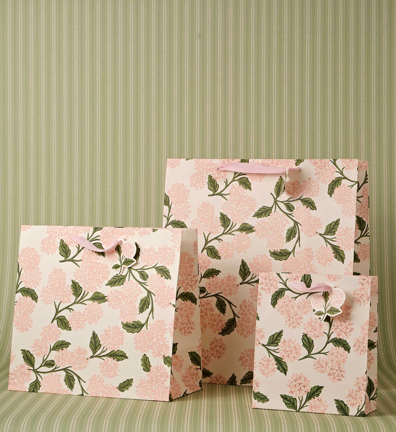 Pink Hydrangea Large Gift Bag - Image 2