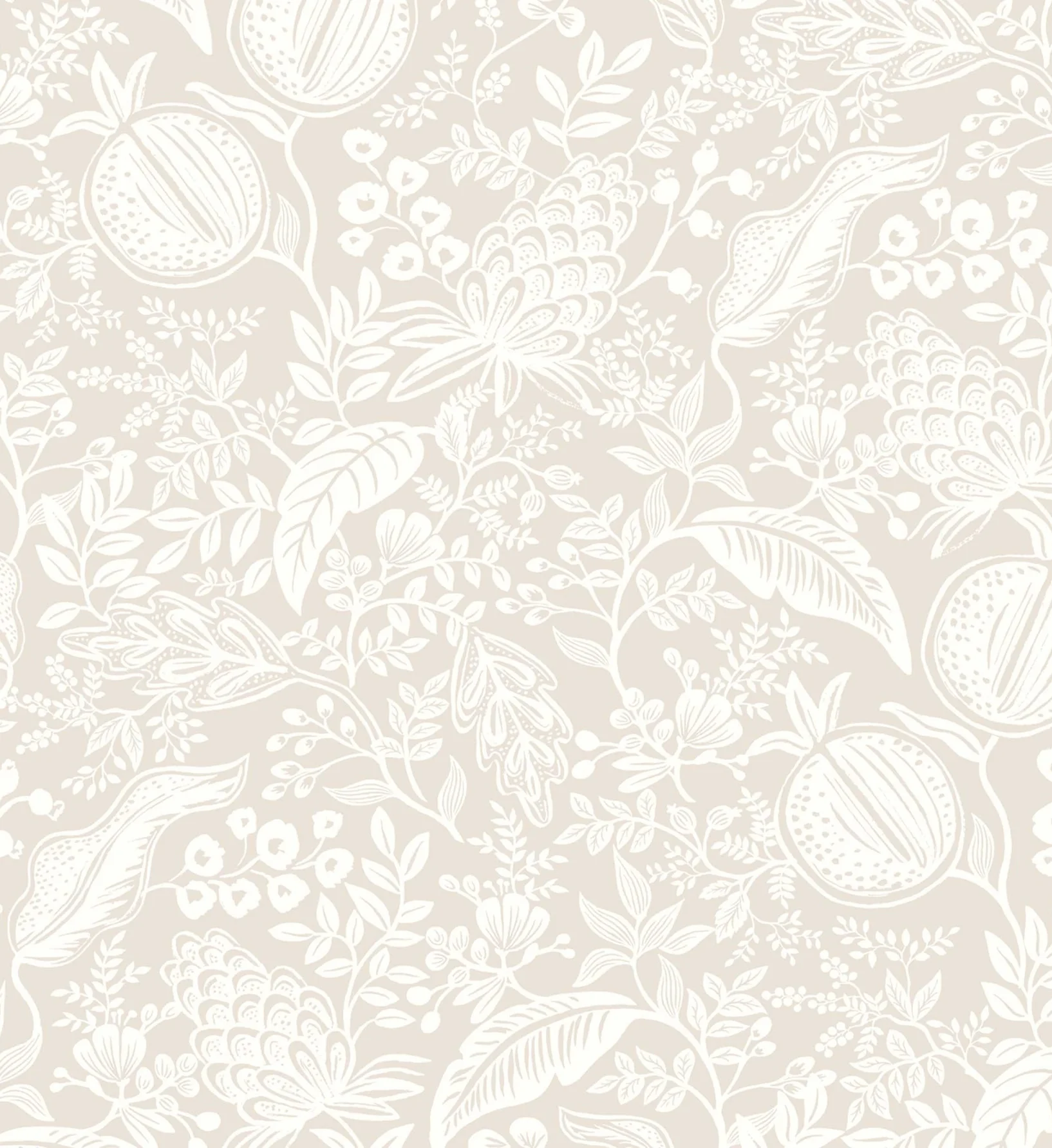 Pomegranate Peel & Stick Wallpaper - Beige & White - Image 3