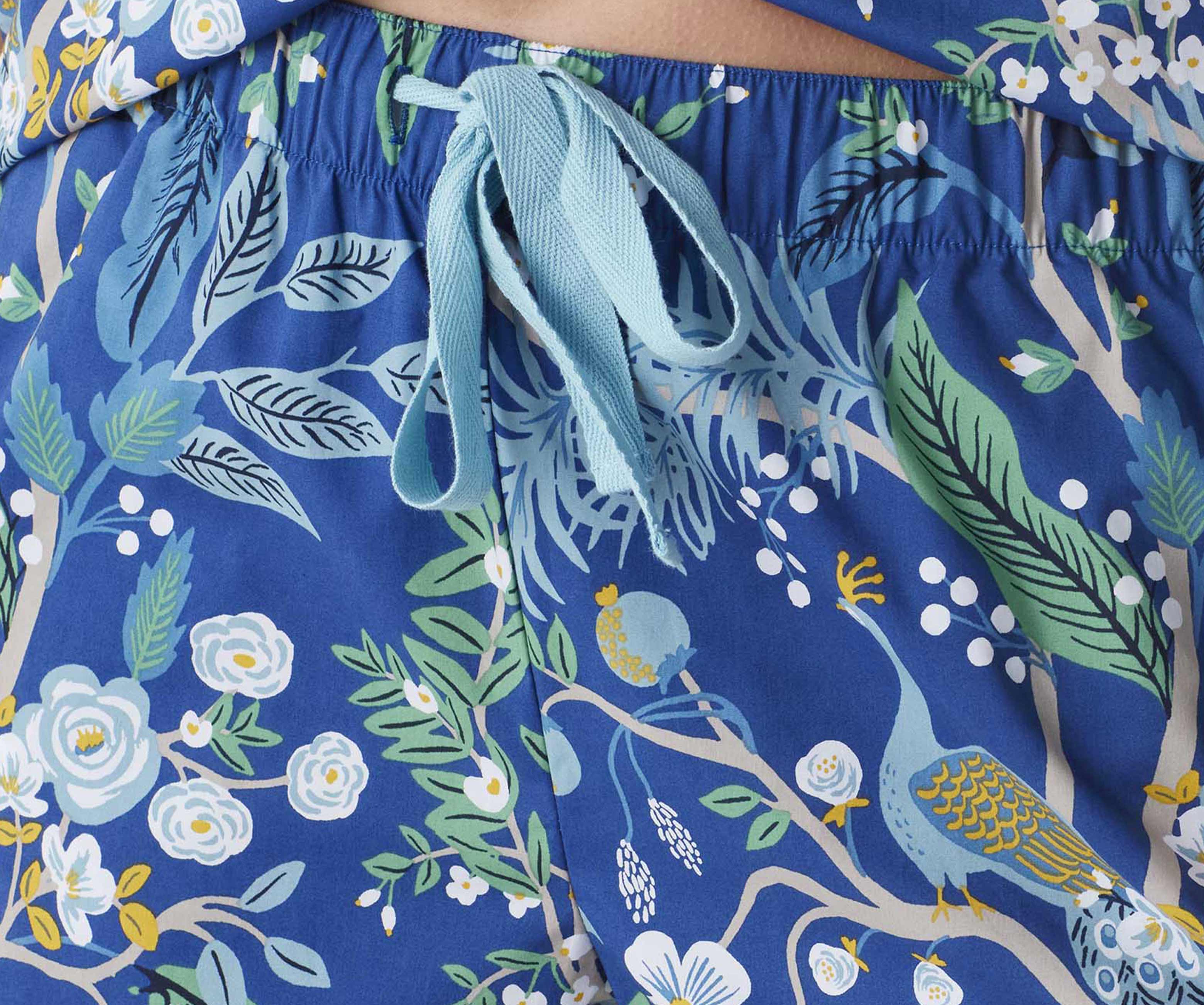 Poplin Button Front Short Set - Peacock - Image 6