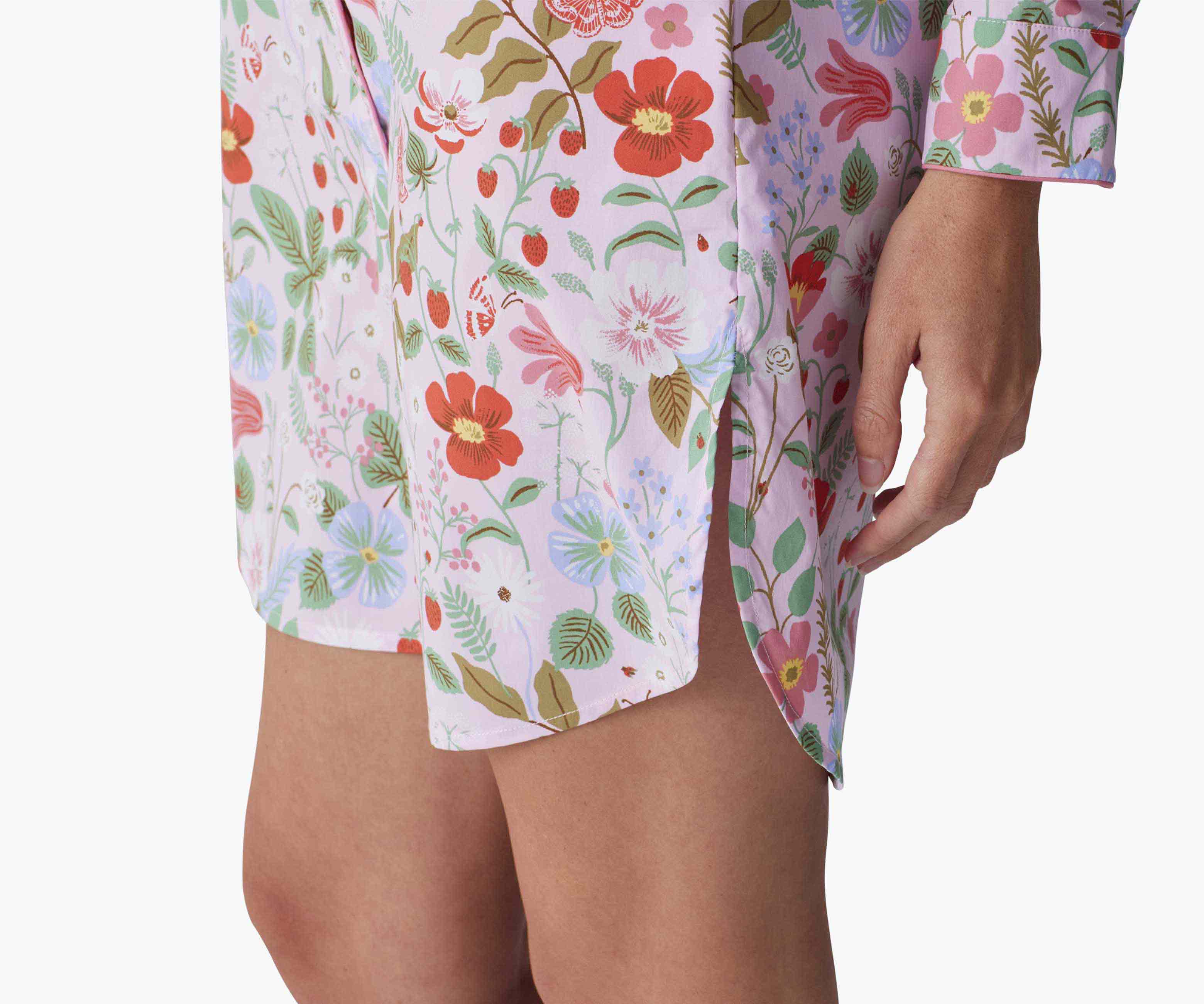 Poplin Nightshirt - Strawberry Fields - Image 4
