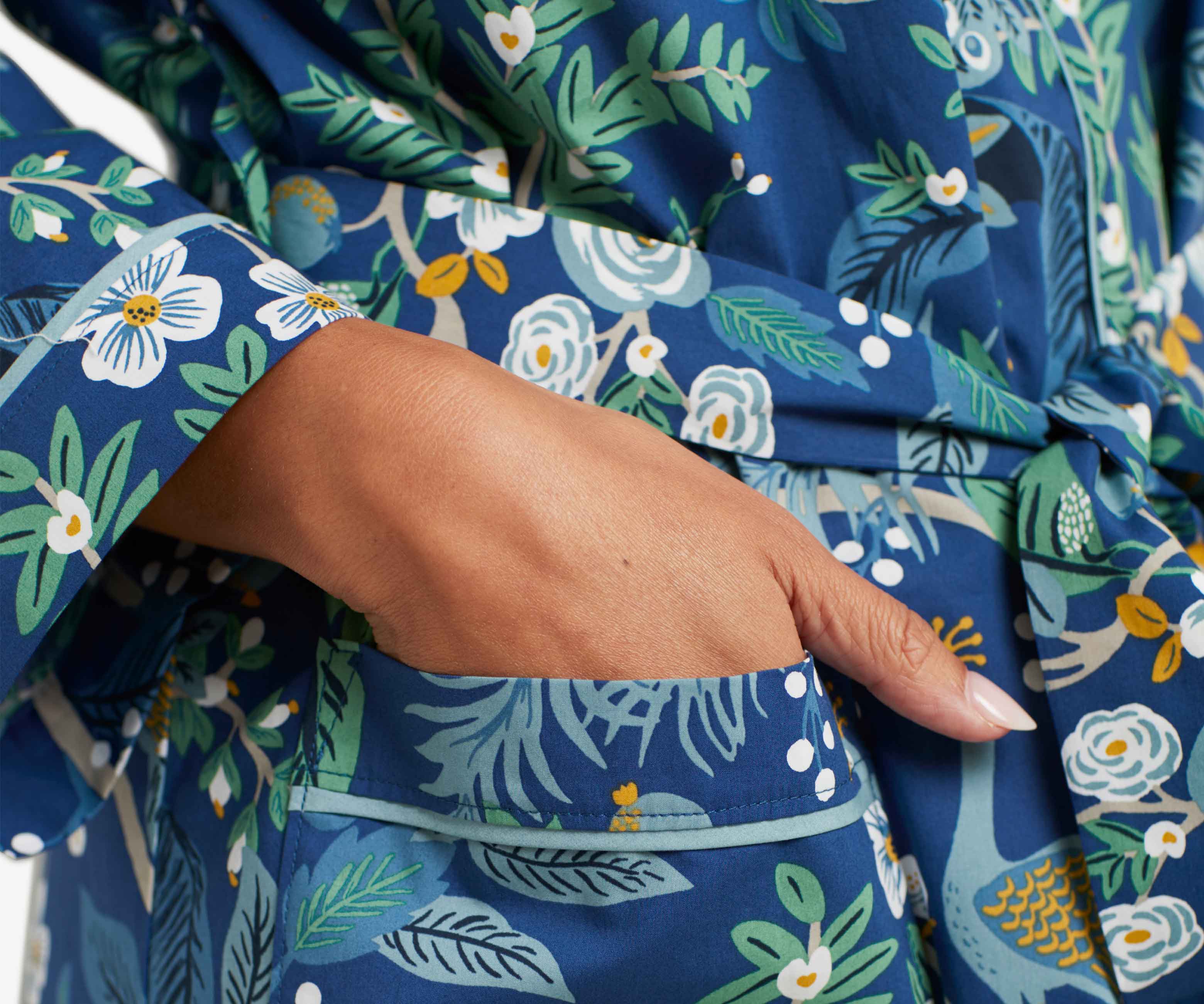 Poplin Robe - Peacock - Image 3