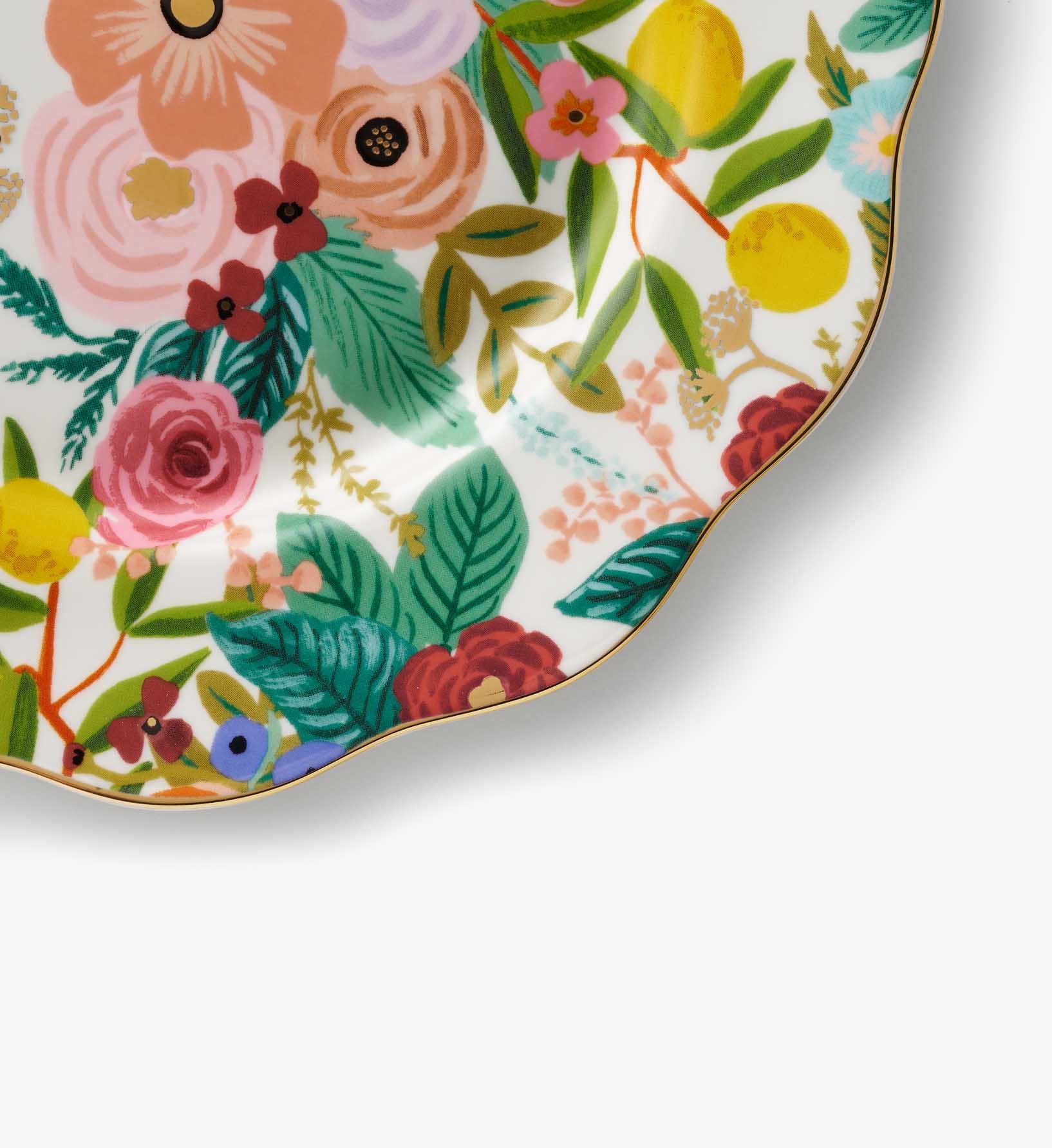 Porcelain Dessert Plate Set - Garden Party - Image 4