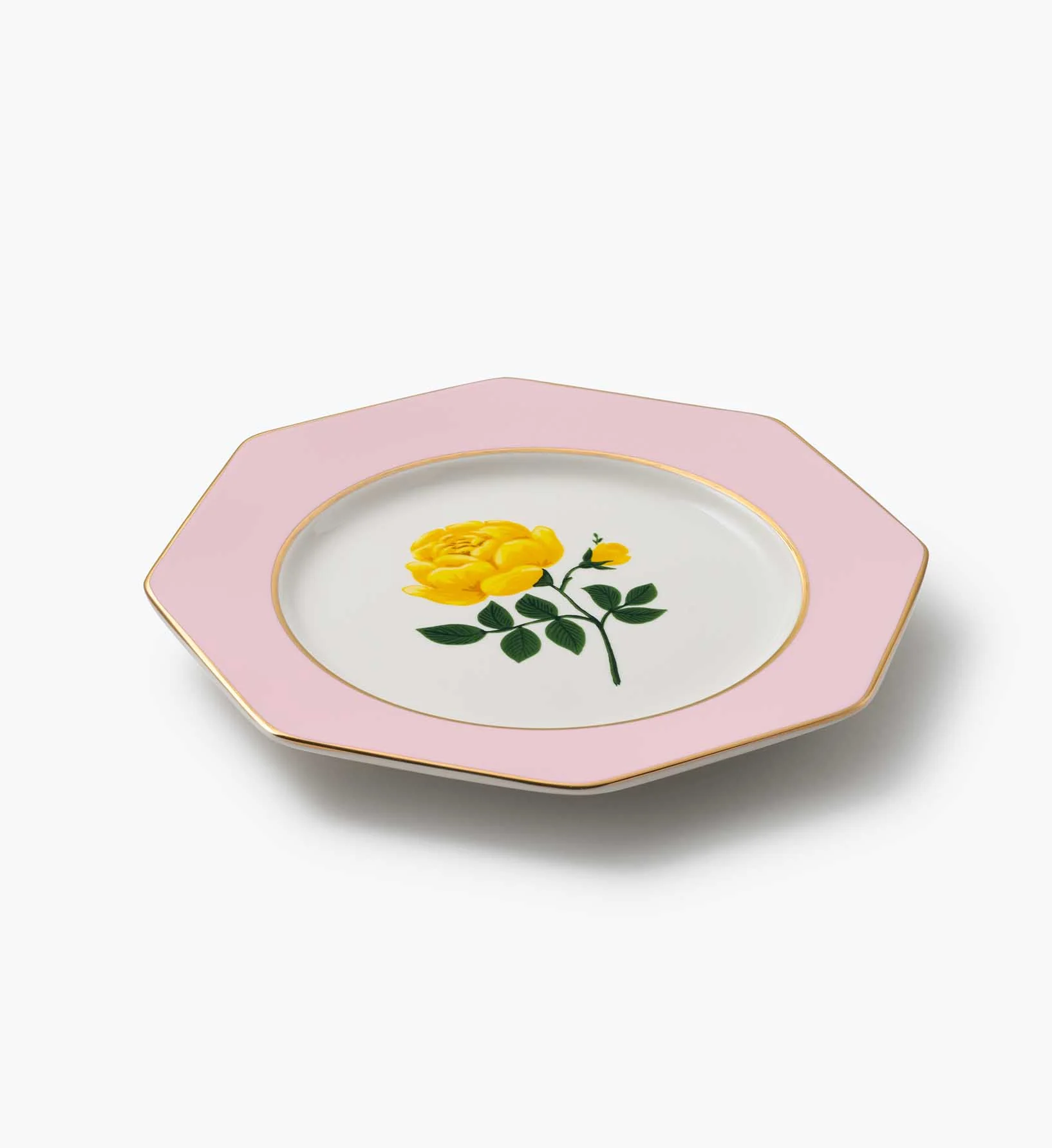 Porcelain Dessert Plate Set - Roses - Image 14