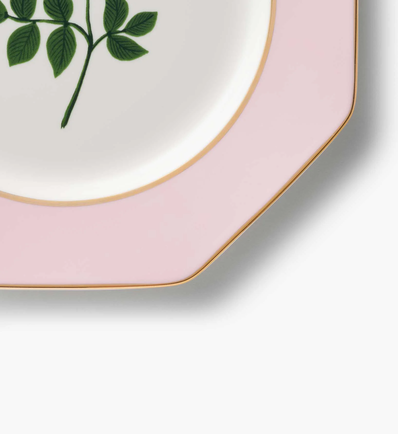 Porcelain Dessert Plate Set - Roses - Image 5