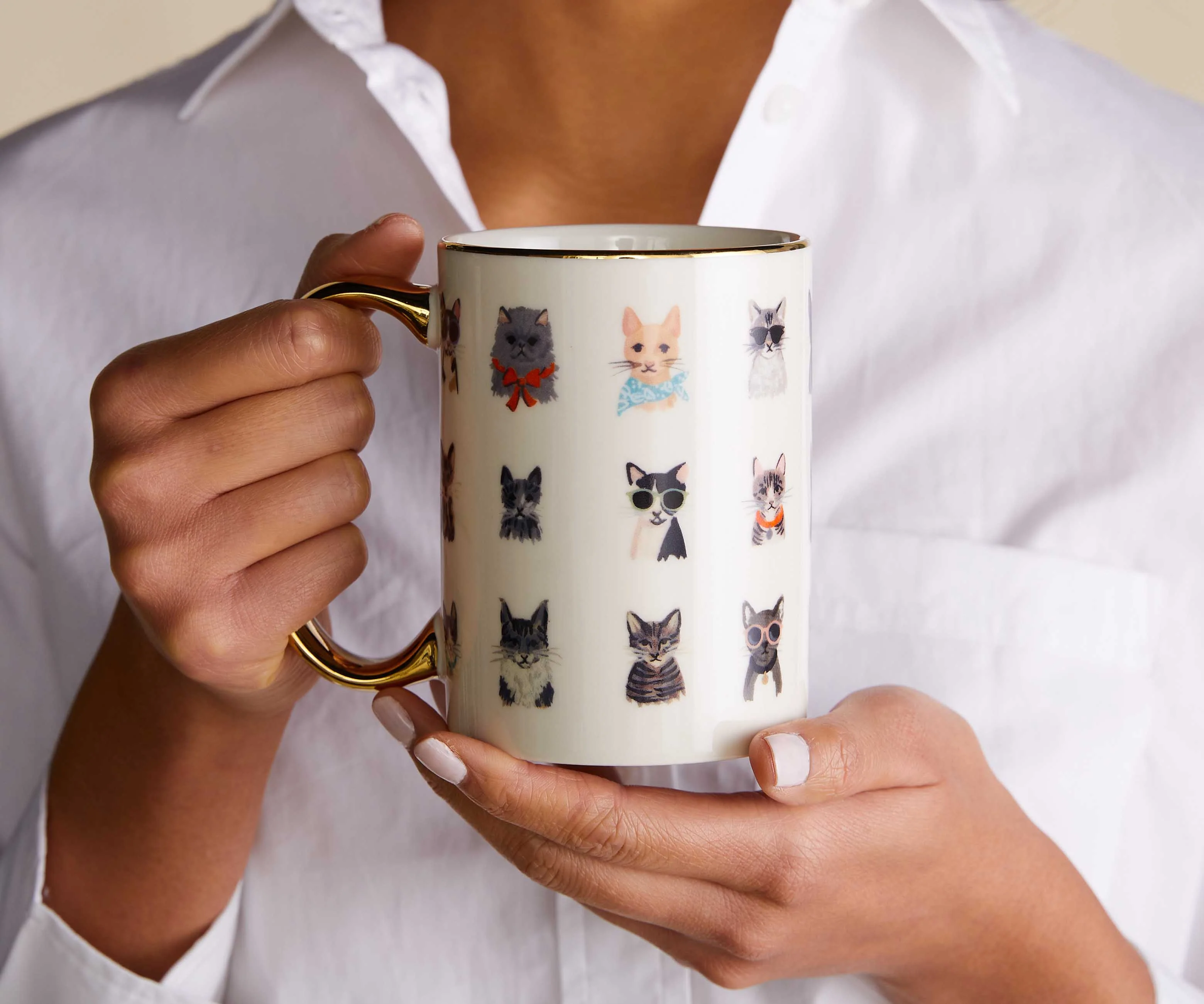 Porcelain Mug - Cool Cats - Image 3