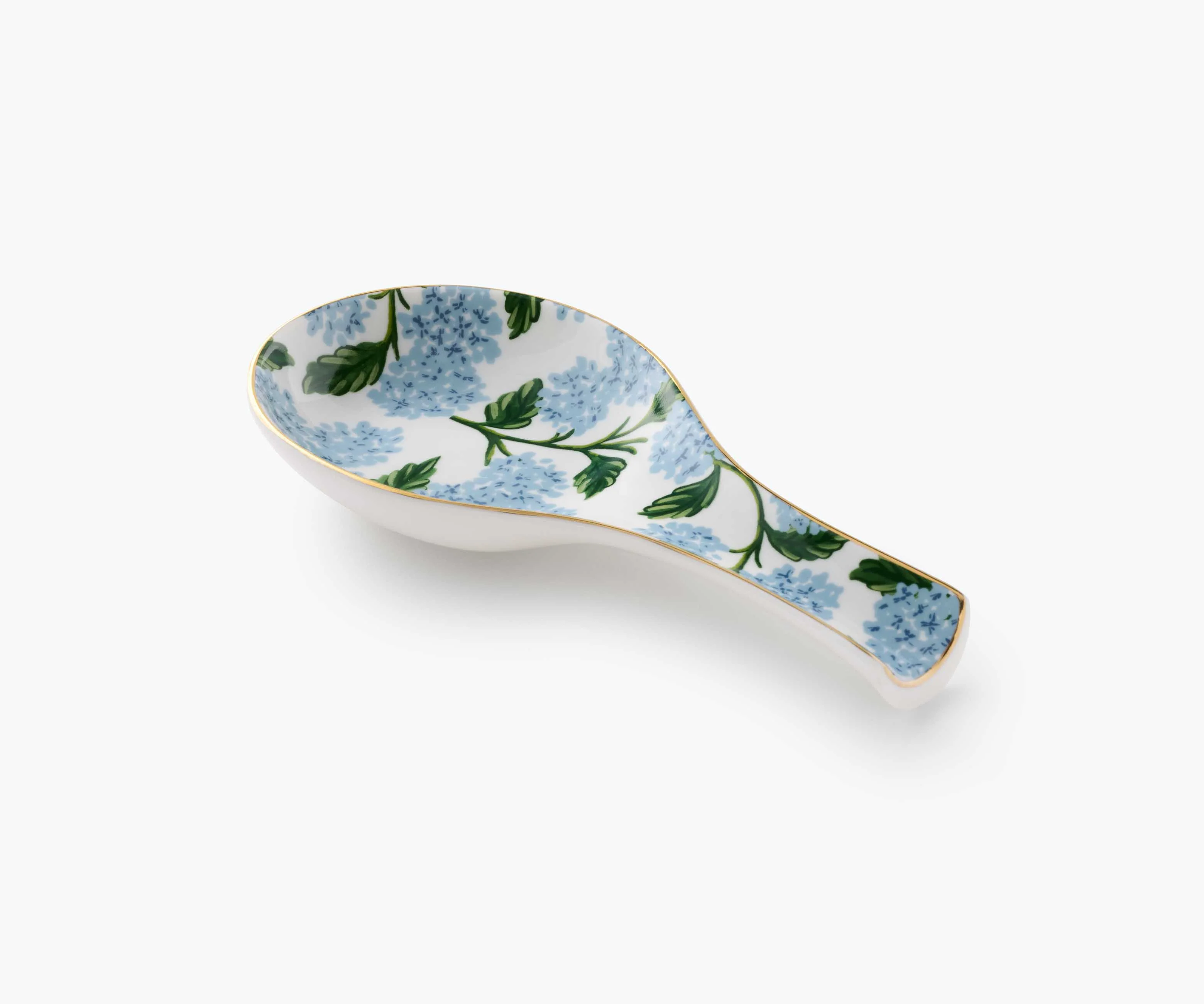 Porcelain Spoon Rest - Hydrangea - Image 4